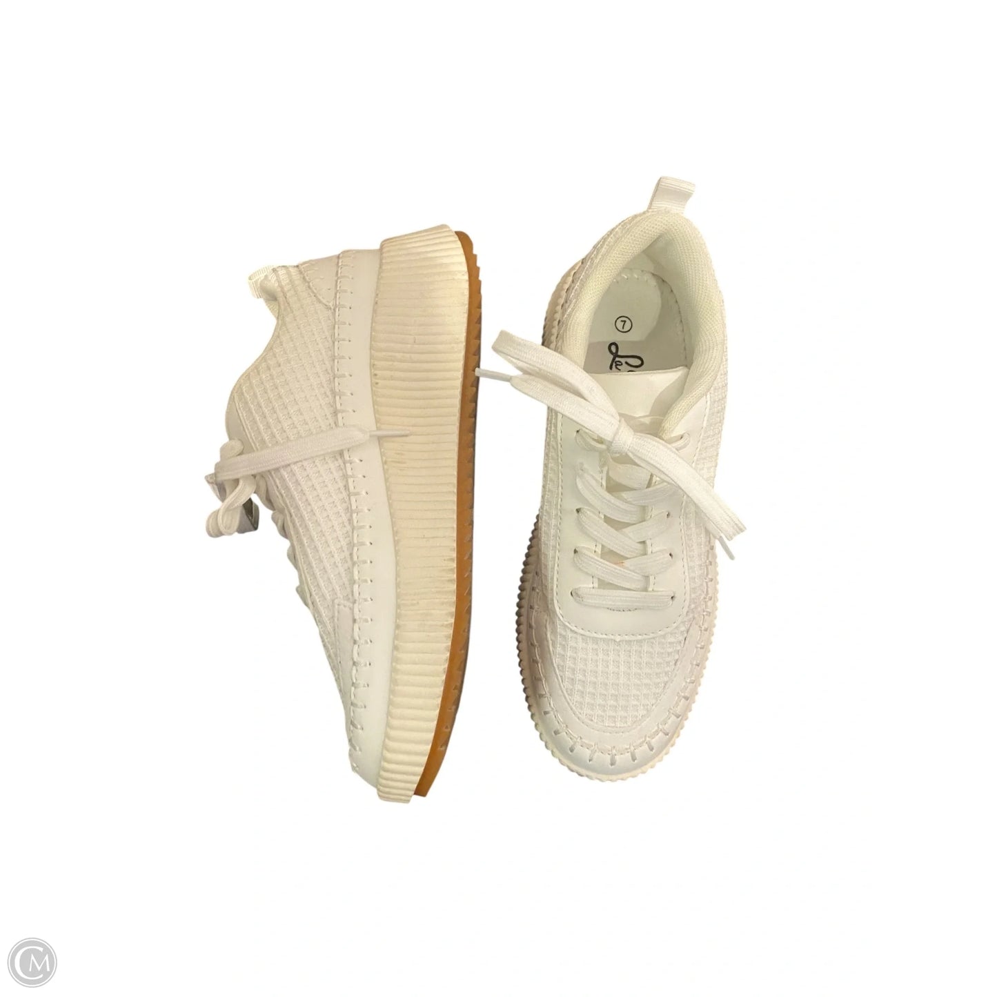 Shoes Sneakers Platform By Cmc In White, Size: 7