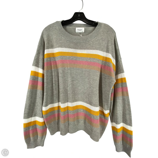 Sweater By Andree By Unit In Grey, Size: L