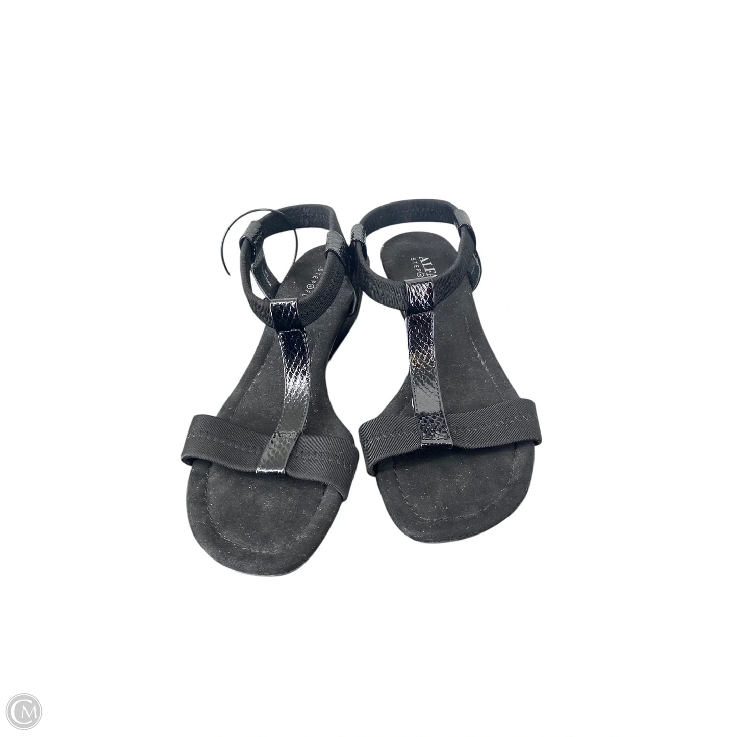 Sandals Heels Wedge By Alfani In Black, Size: 5.5