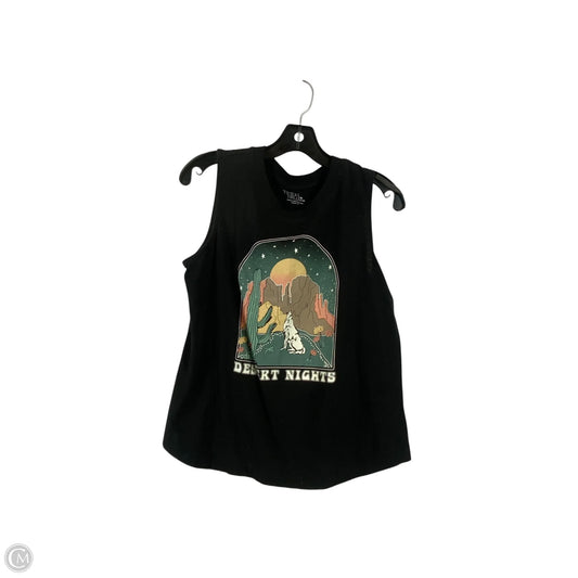 Tank Top By Time And Tru In Black, Size: M