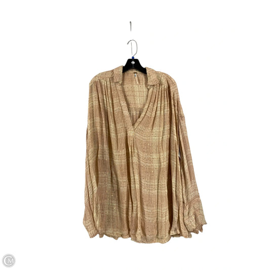 Tunic Long Sleeve By Free People In Pink, Size: M