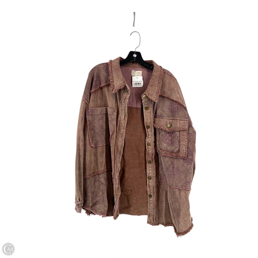 Jacket Shirt By Oli & Hali In Purple, Size: M