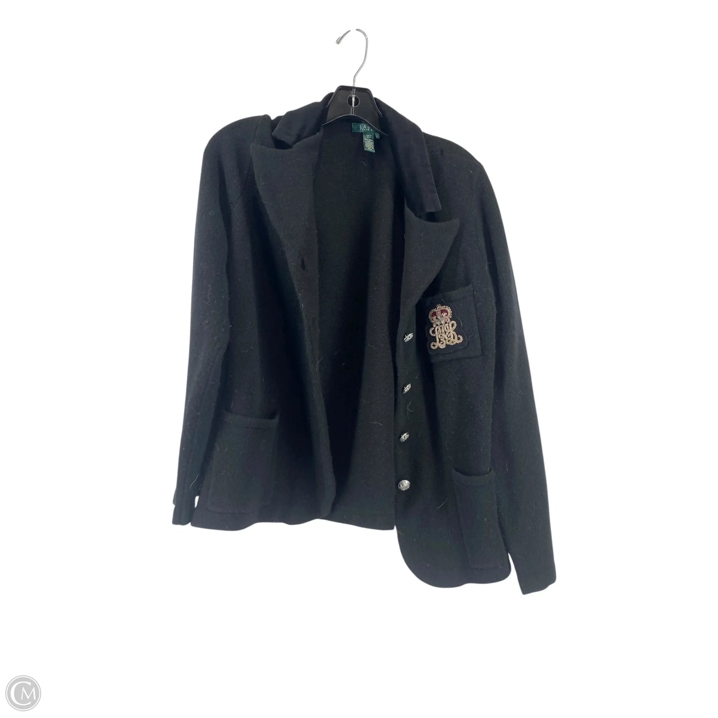 Cardigan By Lauren By Ralph Lauren In Black, Size: L