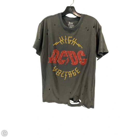 Top Short Sleeve By Cmc In Grey, Size: S