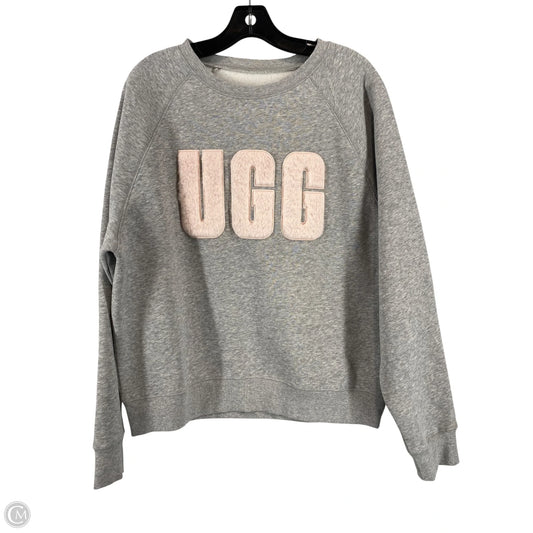 Sweatshirt Designer By Ugg In Grey, Size: L