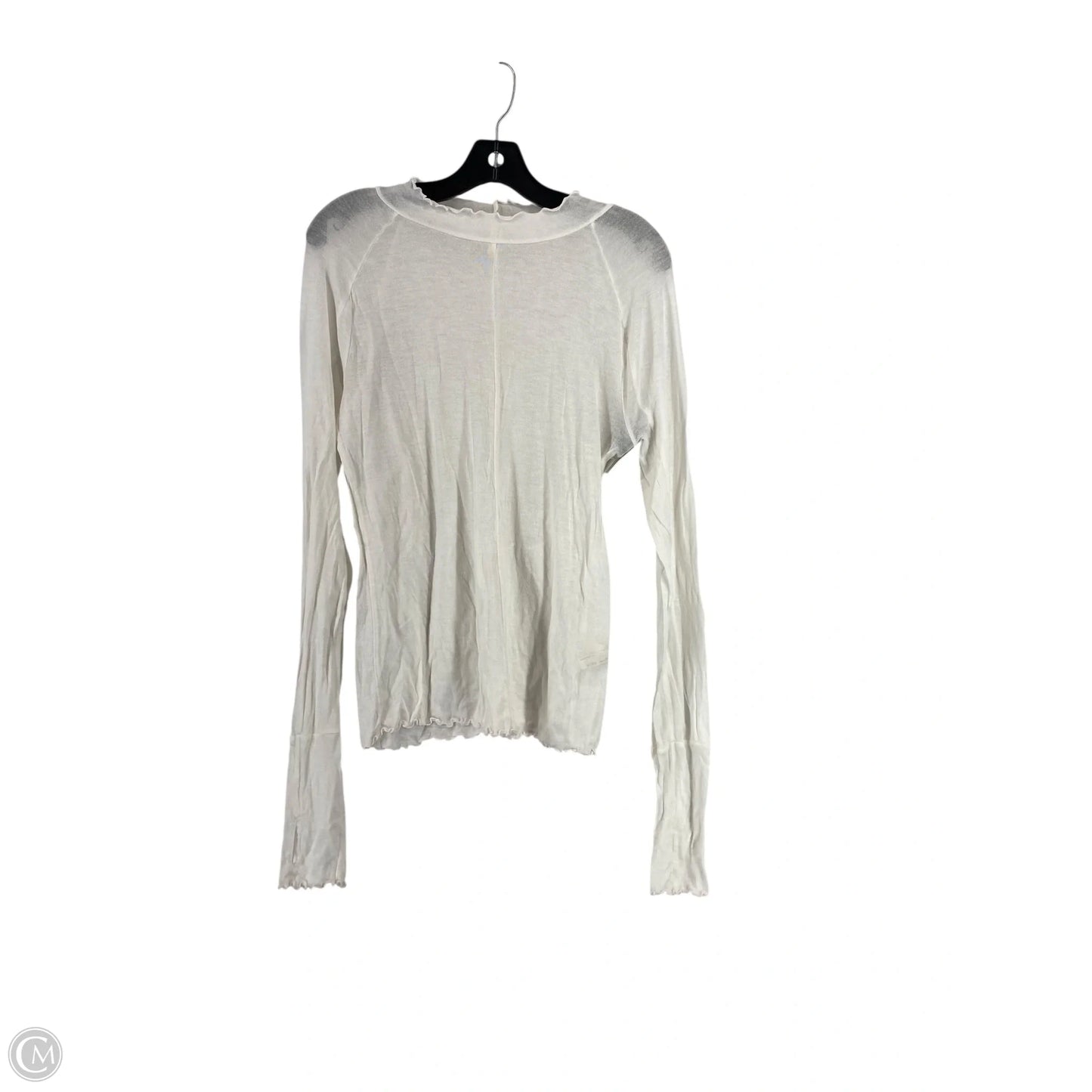 Top Long Sleeve By Free People In White, Size: L