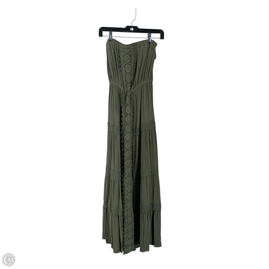 Dress Casual Maxi By Cmc In Green, Size: M