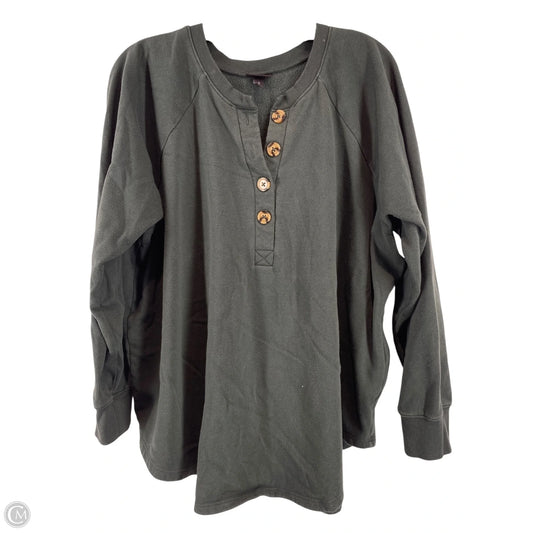 Top Long Sleeve By Torrid In Green, Size: 2x