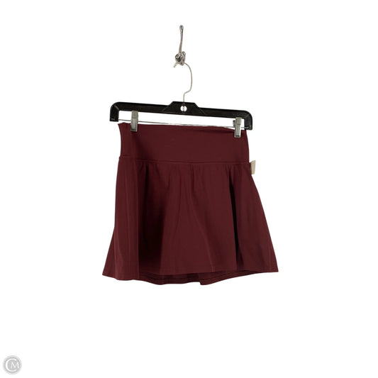 Athletic Skirt By Lululemon In Maroon, Size: 8