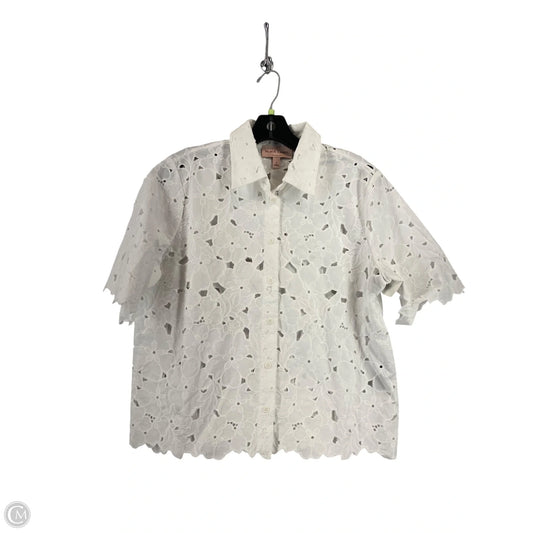 Top Short Sleeve By Black Label In White, Size: S