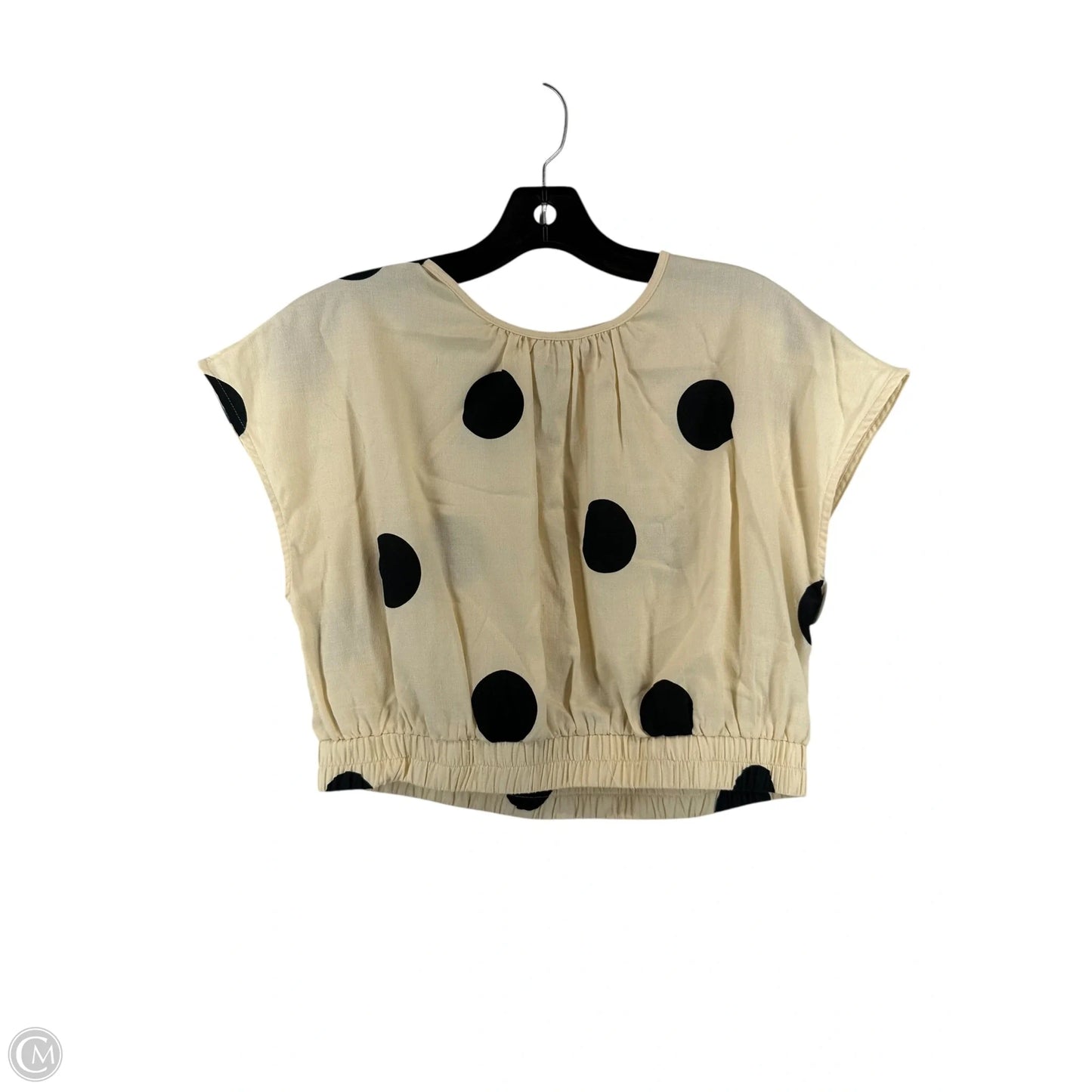Top Sleeveless By Future Collective In Polkadot Pattern, Size: M