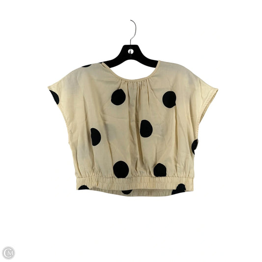 Top Sleeveless By Future Collective In Polkadot Pattern, Size: M