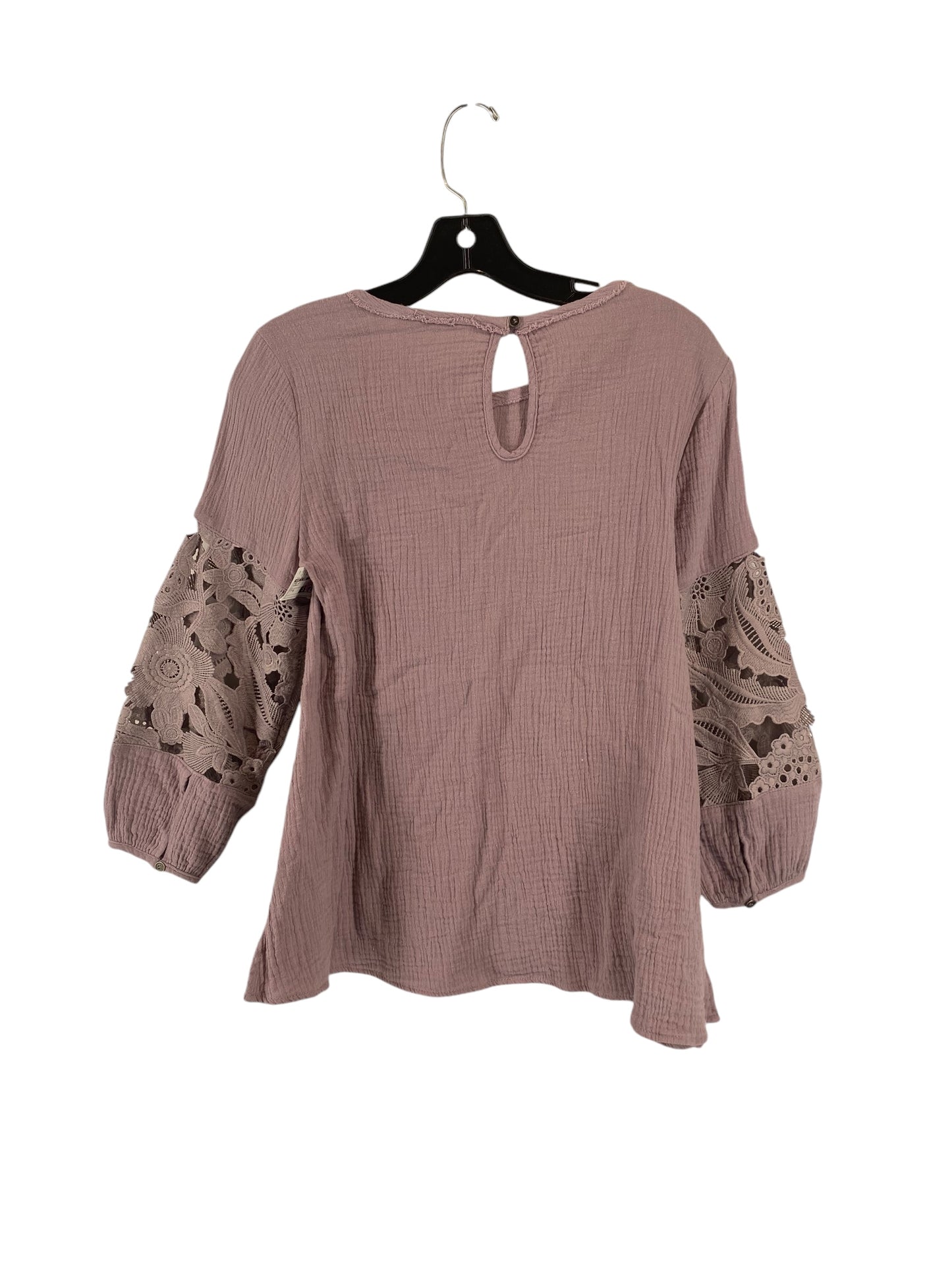 Top Long Sleeve By Doe & Rae In Purple, Size: S