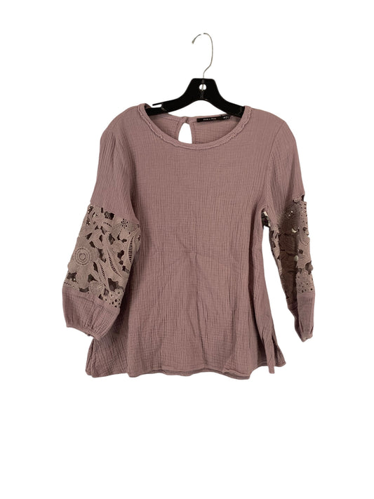 Top Long Sleeve By Doe & Rae In Purple, Size: S