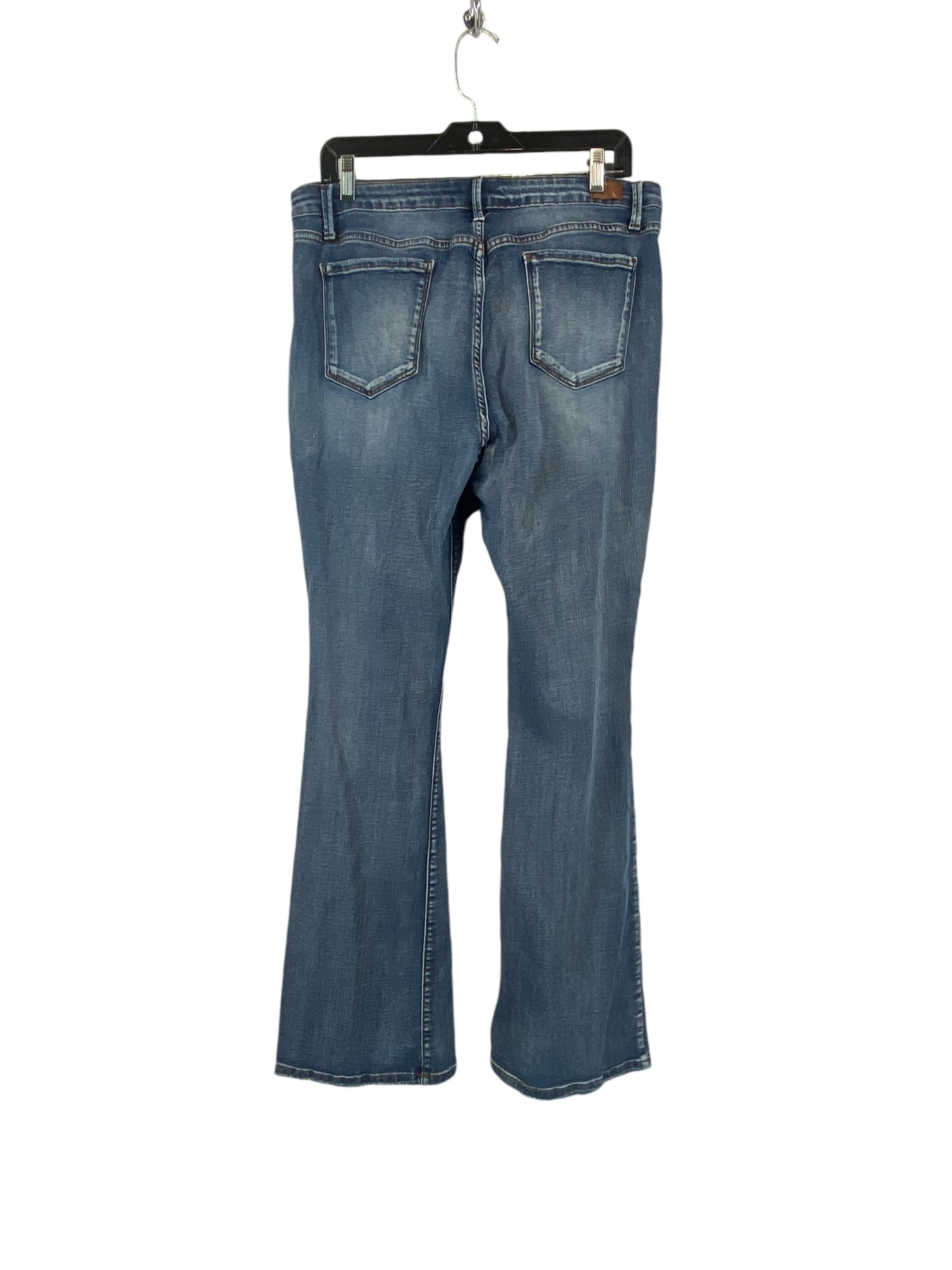 Jeans Flared By Clothes Mentor In Blue Denim, Size: 15