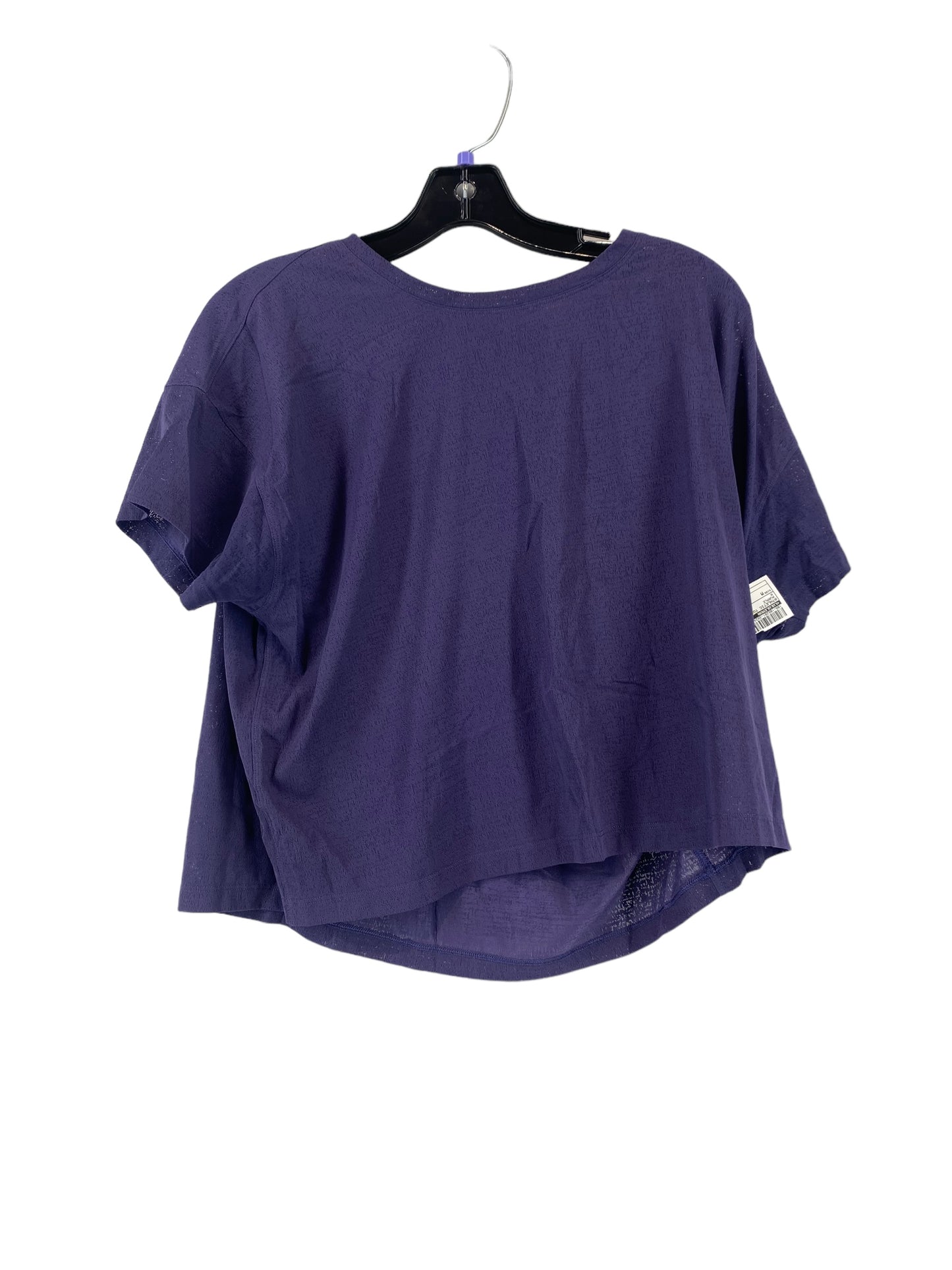 Athletic Top Short Sleeve By Lululemon In Purple, Size: M