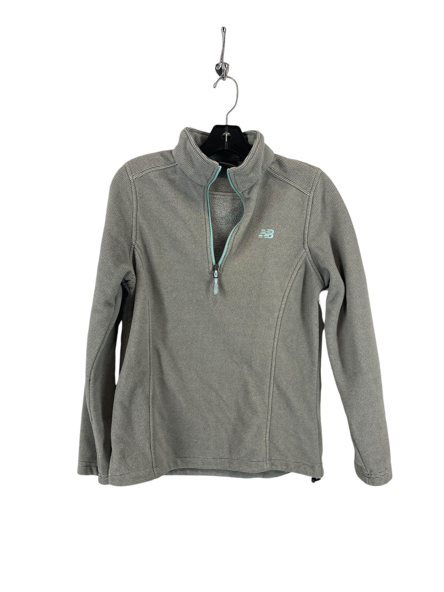 Athletic Sweatshirt Collar By New Balance In Grey, Size: S