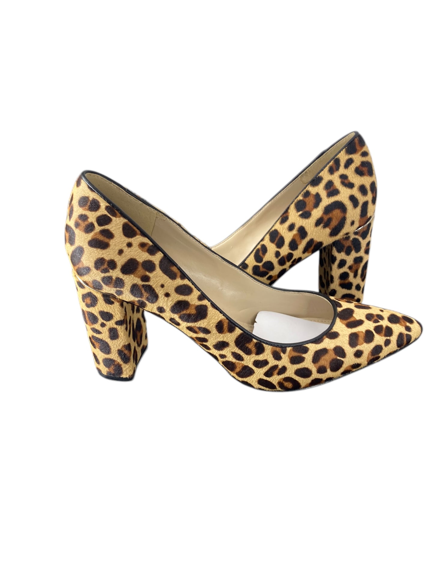 Shoes Heels Block By Marc Fisher In Animal Print, Size: 7.5