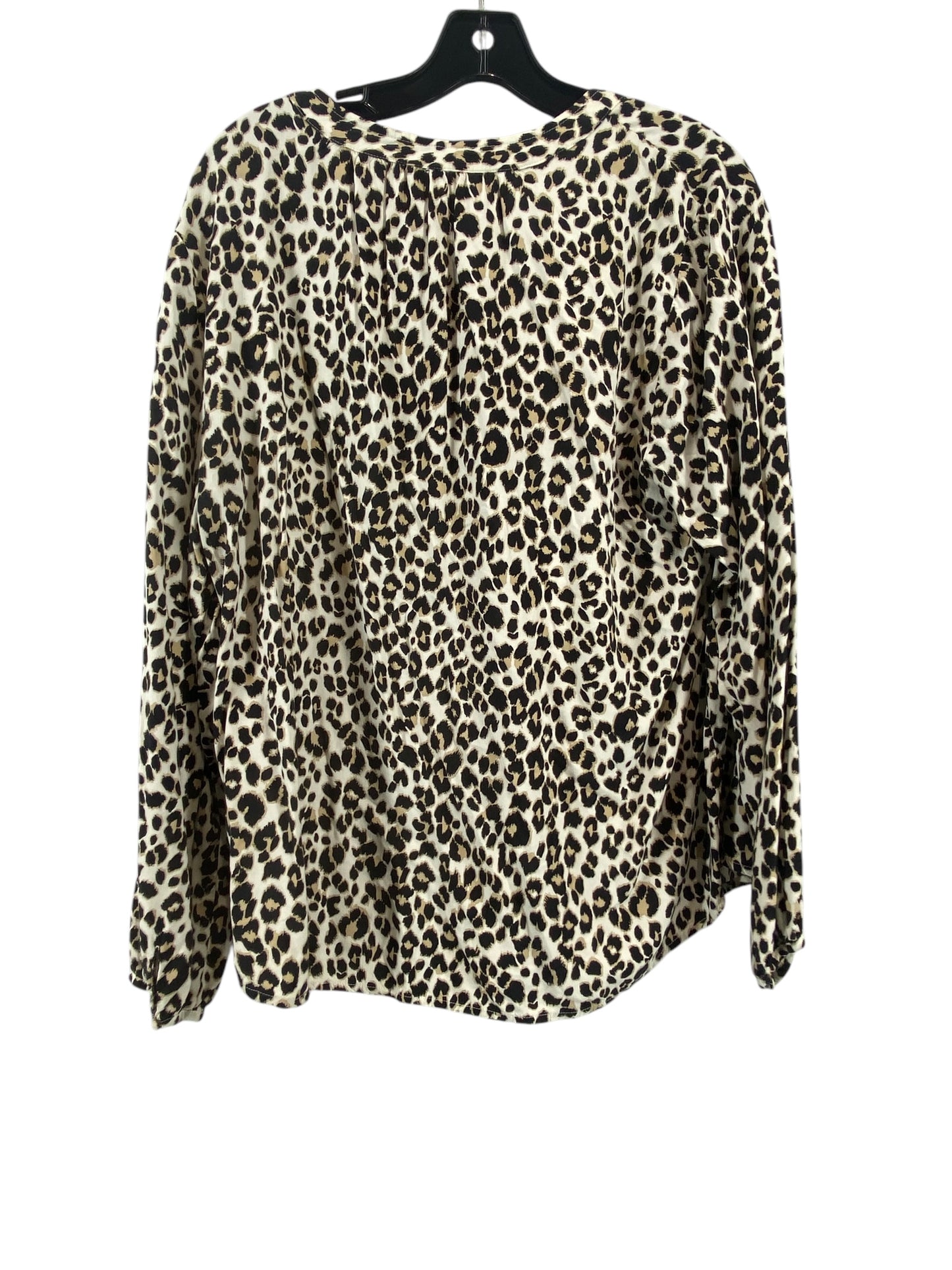 Top Long Sleeve By Old Navy In Animal Print, Size: Xl