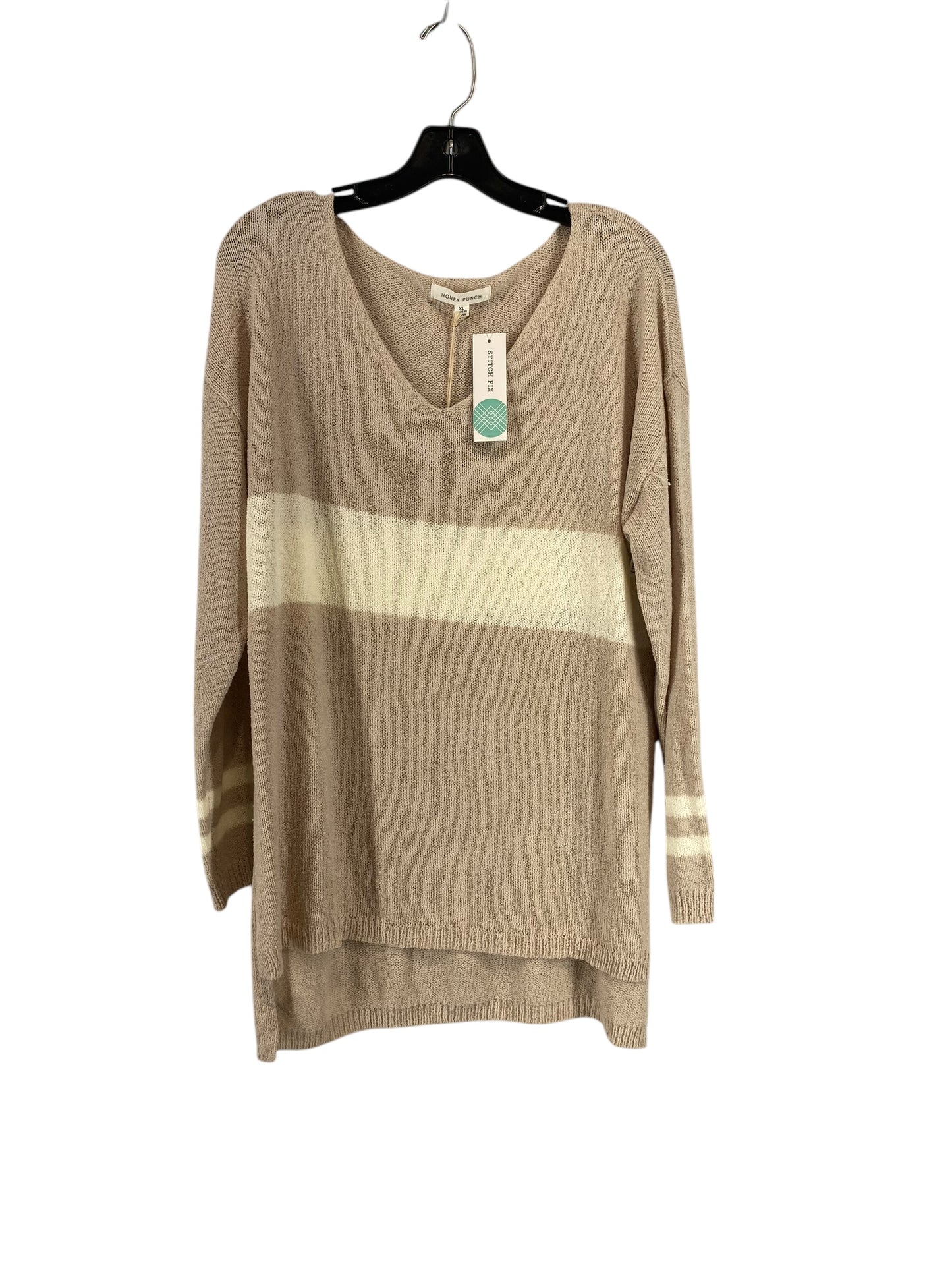 Sweater By Honey Punch In Beige, Size: Xl