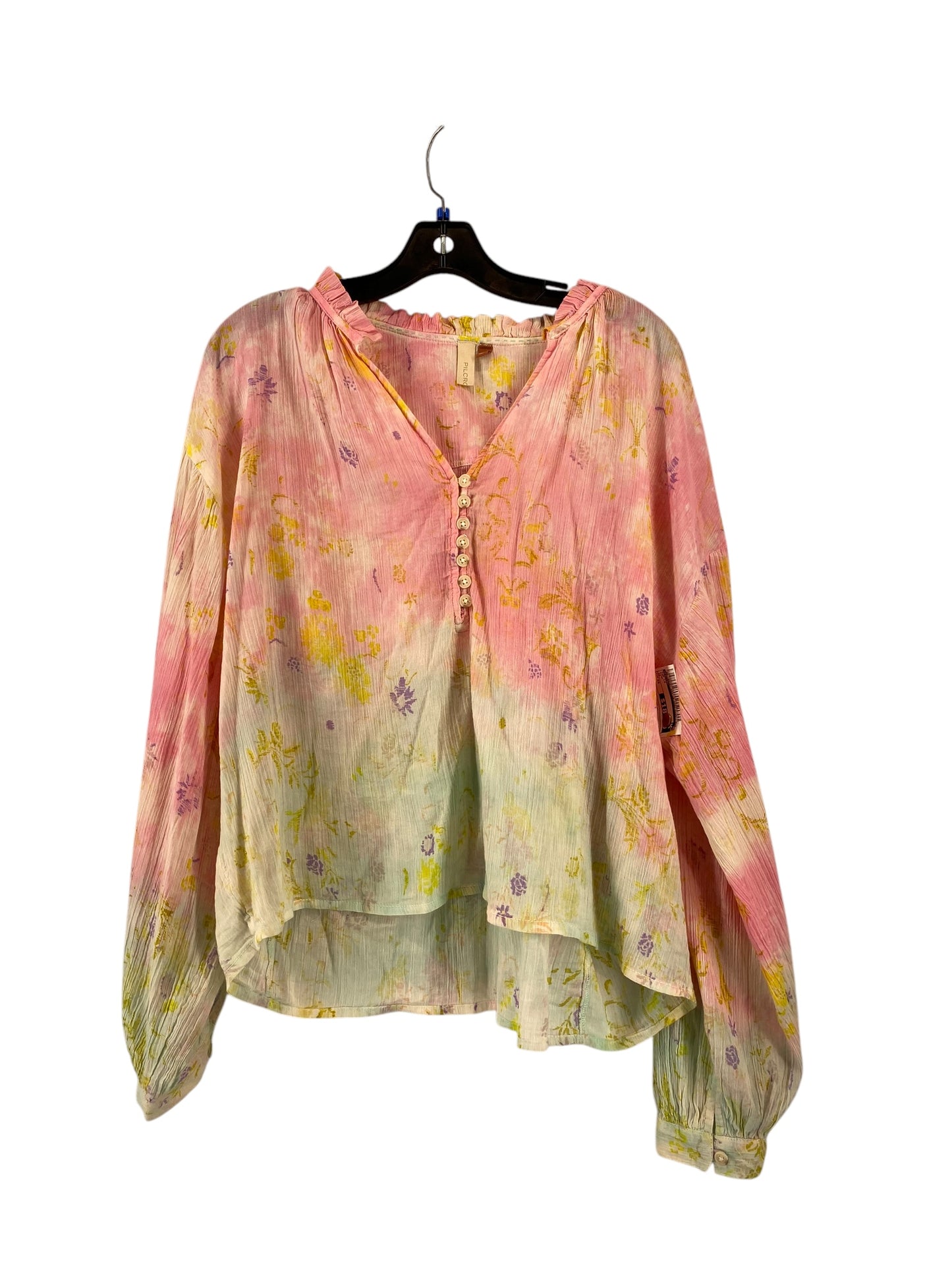 Top Long Sleeve By Pilcro In Pink, Size: Xs