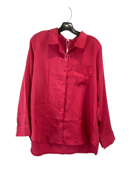 Top Long Sleeve By Clothes Mentor In Pink, Size: L