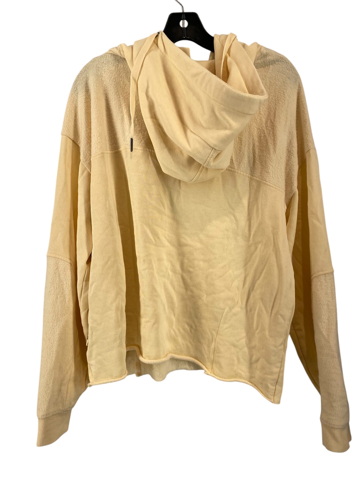 Sweatshirt Hoodie By Clothes Mentor In Cream, Size: L