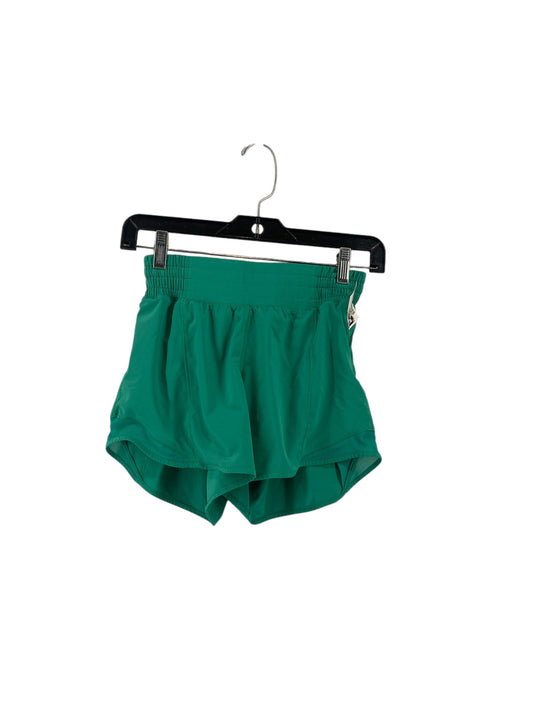 Athletic Shorts By Lululemon In Green, Size: 2