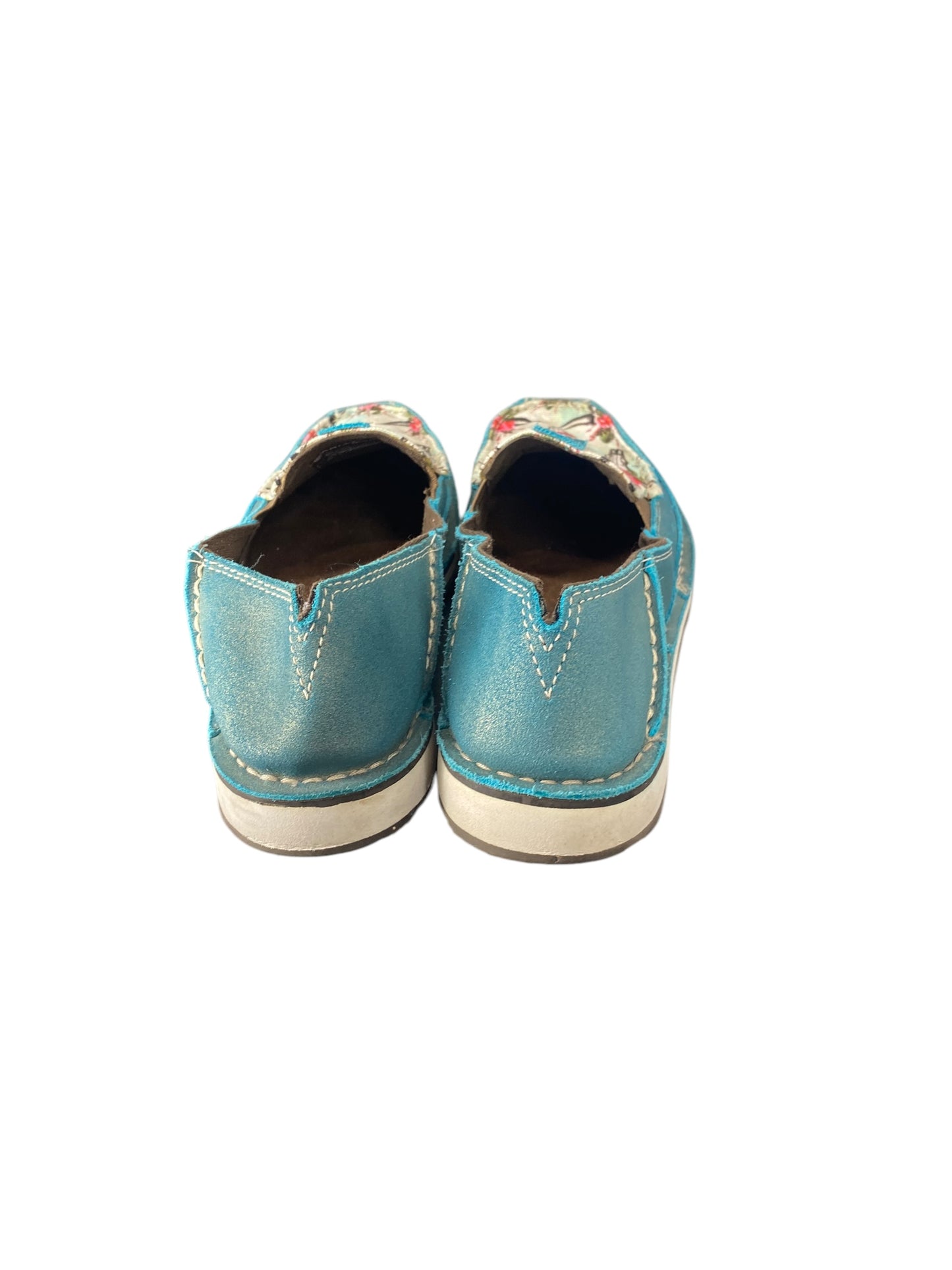 Shoes Flats By Ariat In Teal, Size: 6.5