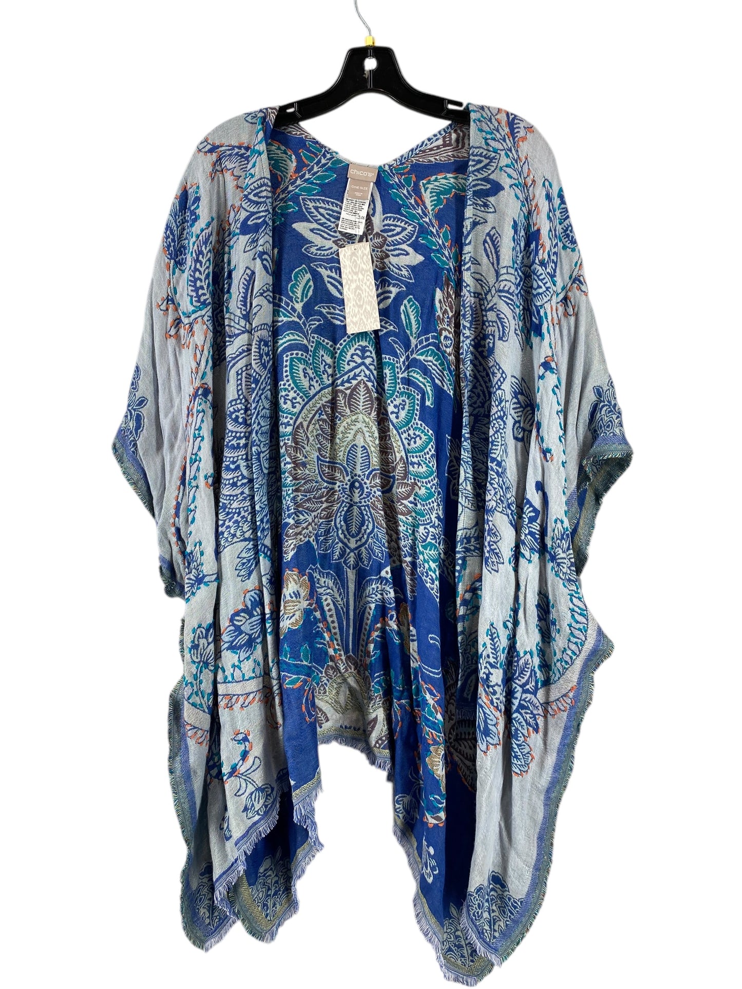 Shawl By Chicos In Blue, Size: Osfm