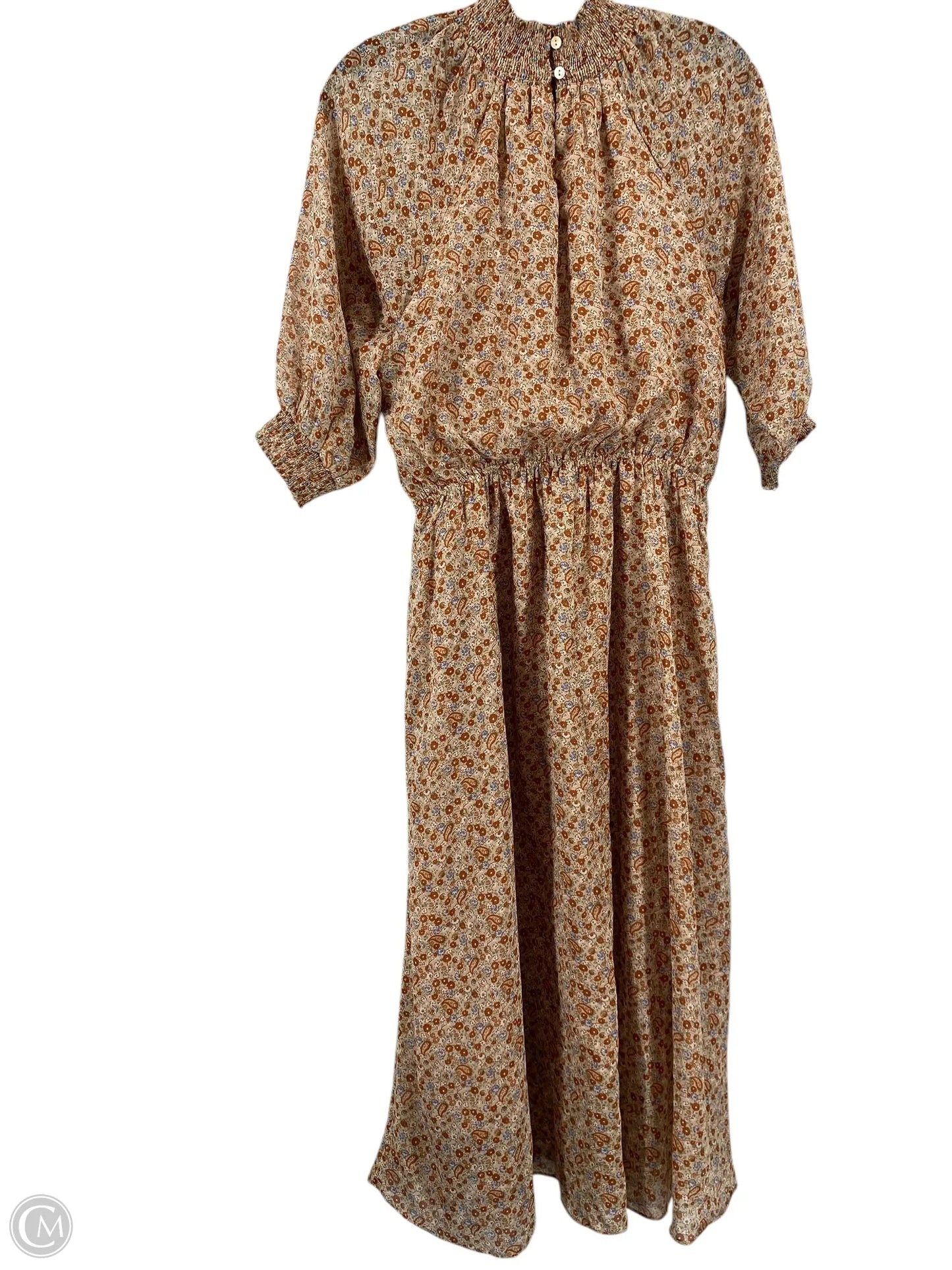 Dress Casual Midi By Wishlist In Brown, Size: M