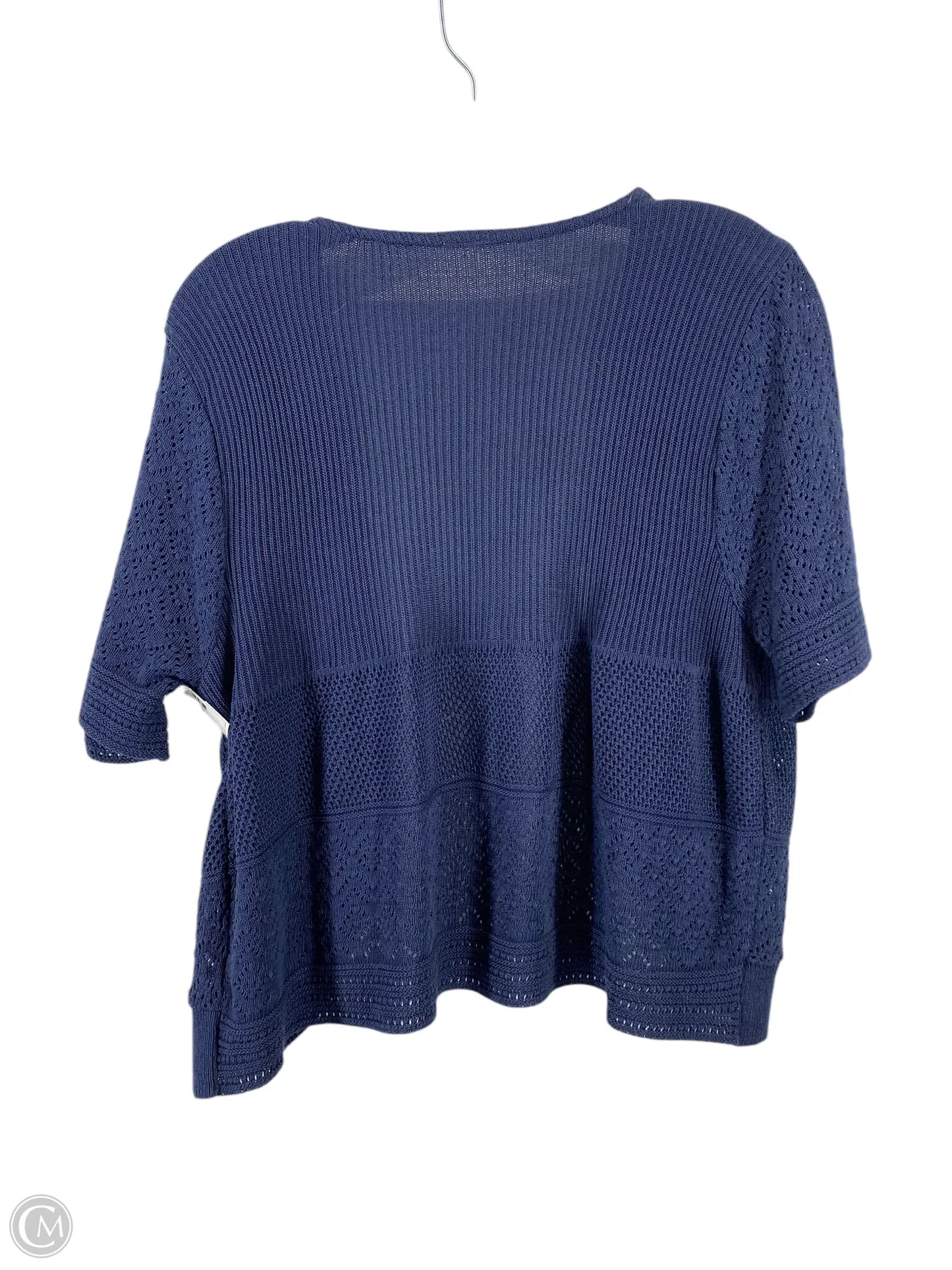 Cardigan By Clothes Mentor In Navy, Size: L