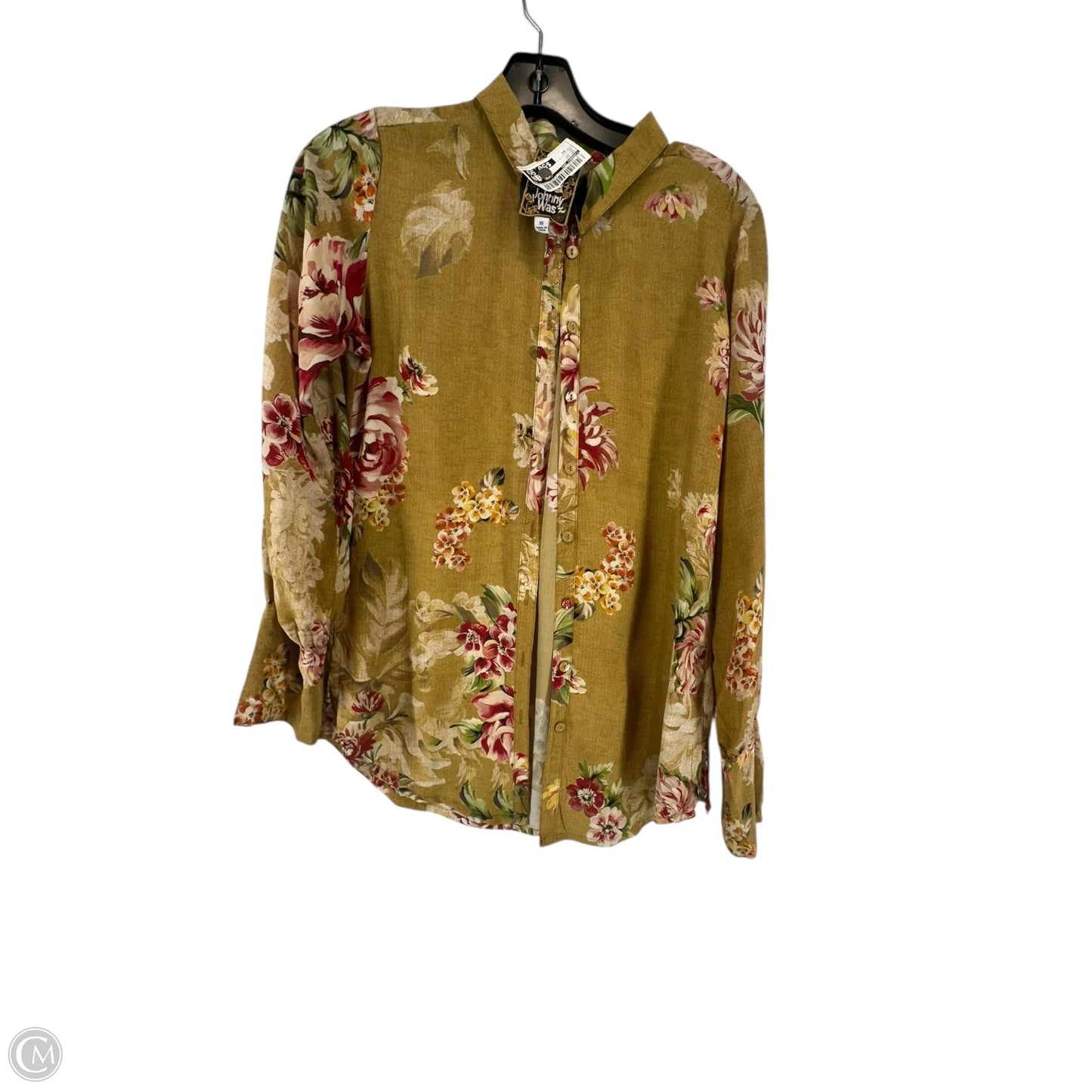 Top Long Sleeve By Johnny Was In Yellow, Size: Xs