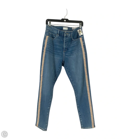Jeans Skinny By Loft In Blue Denim, Size: 10