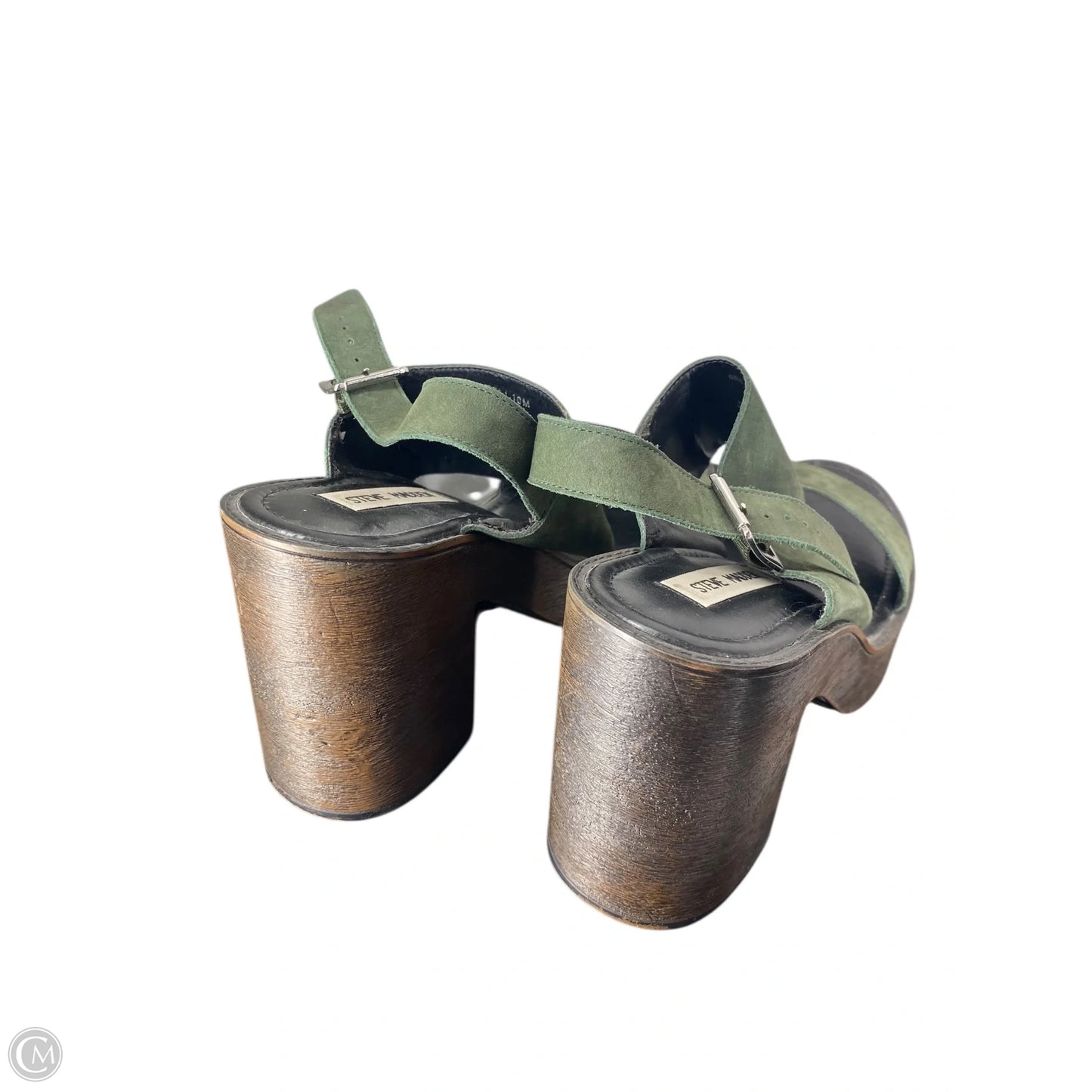 Shoes Heels Block By Steve Madden In Green, Size: 10