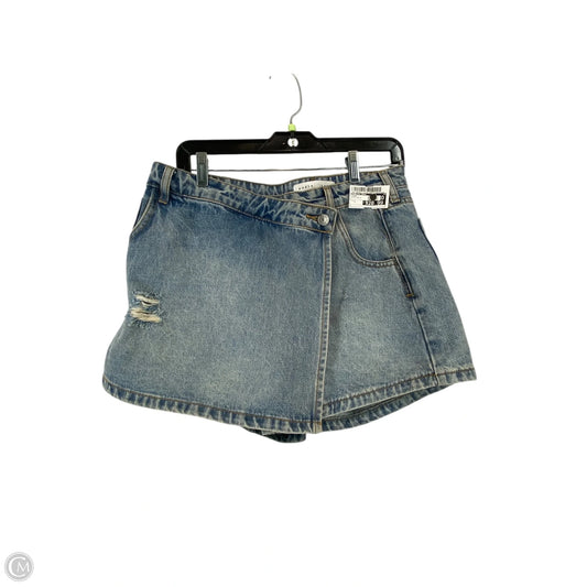 Skort By Endless Rose In Blue Denim, Size: L