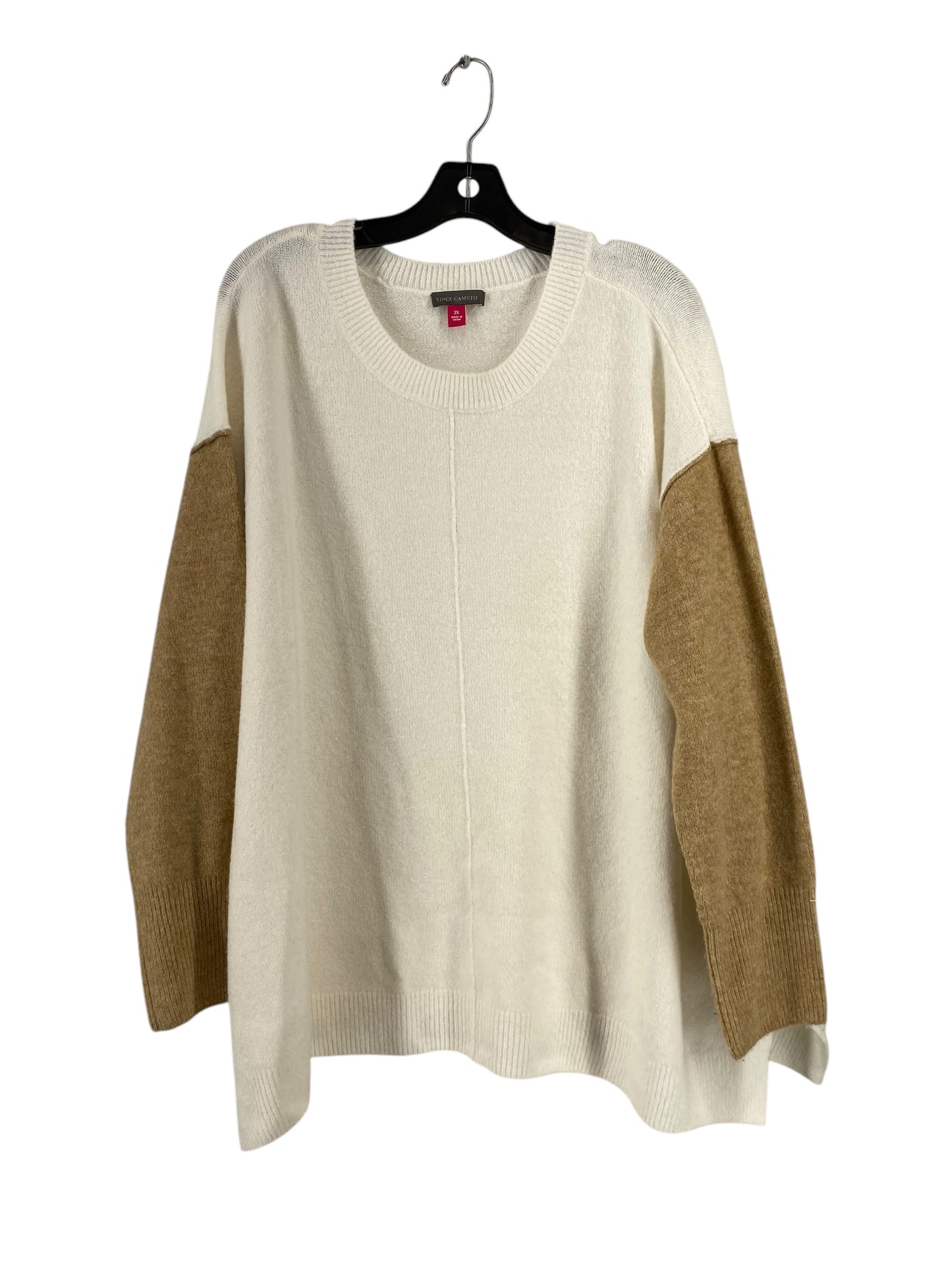 Sweater By Vince Camuto In White, Size: 2x