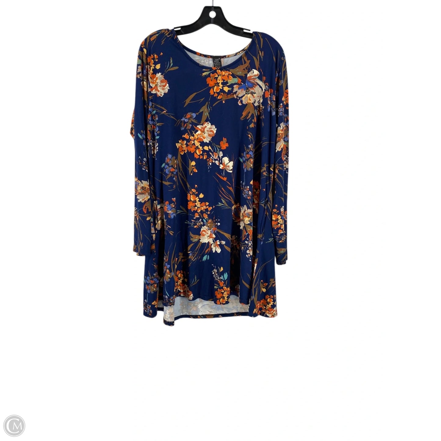 Dress Casual Short By Clothes Mentor In Floral Print, Size: Xl