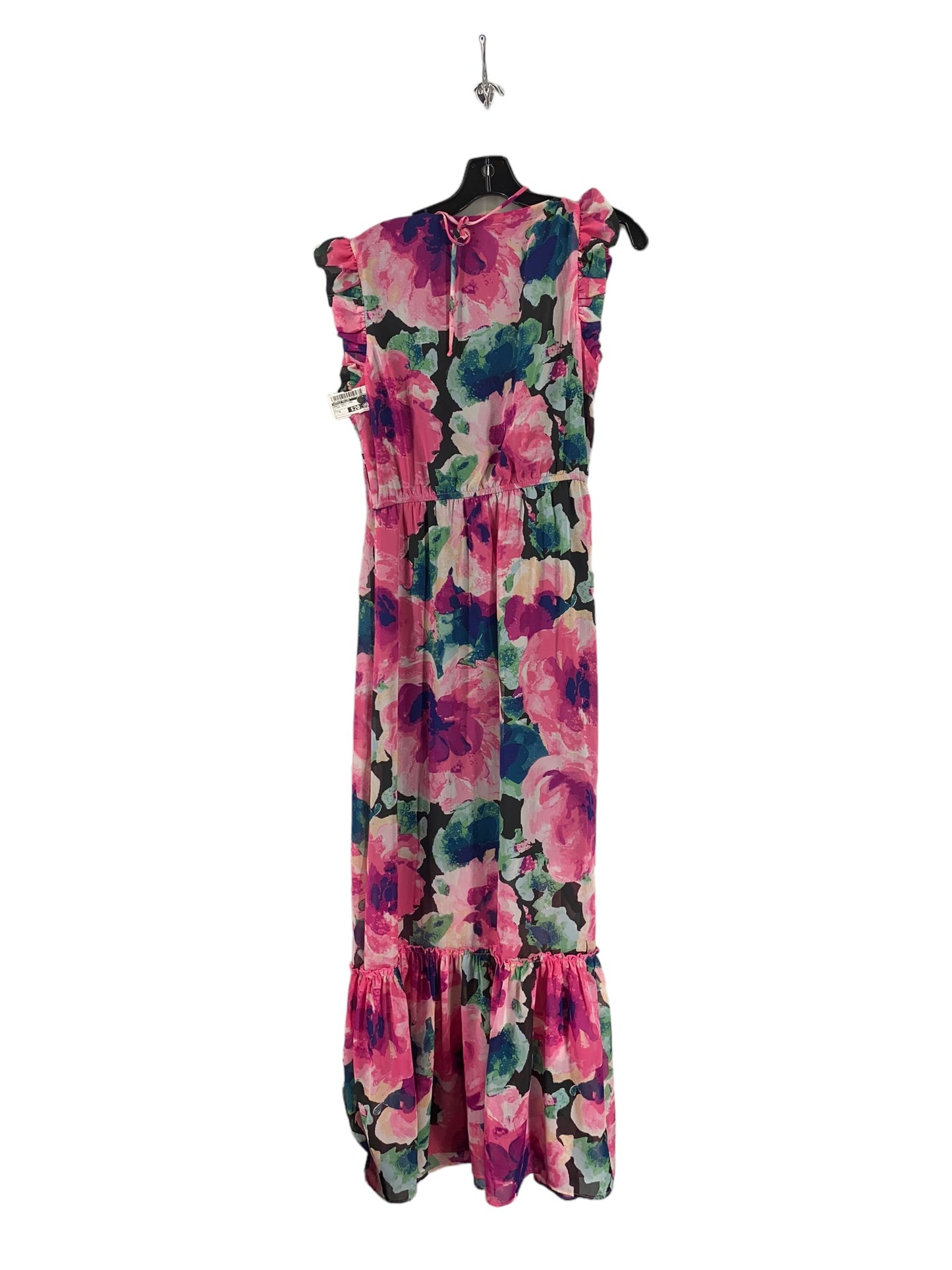 Floral Print Dress Party Long Nicole Miller, Size 6