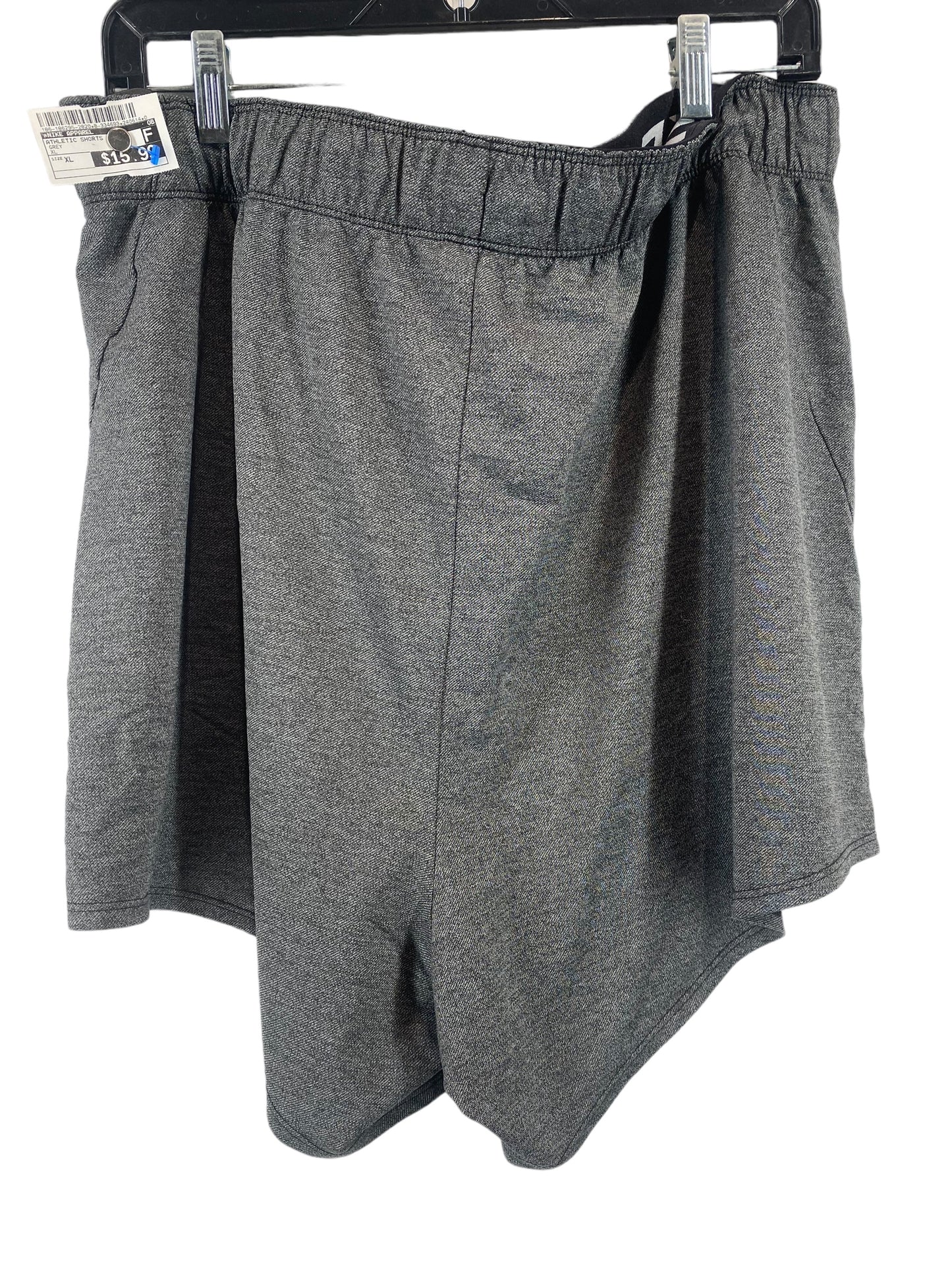 Grey Athletic Shorts Nike Apparel, Size Xl