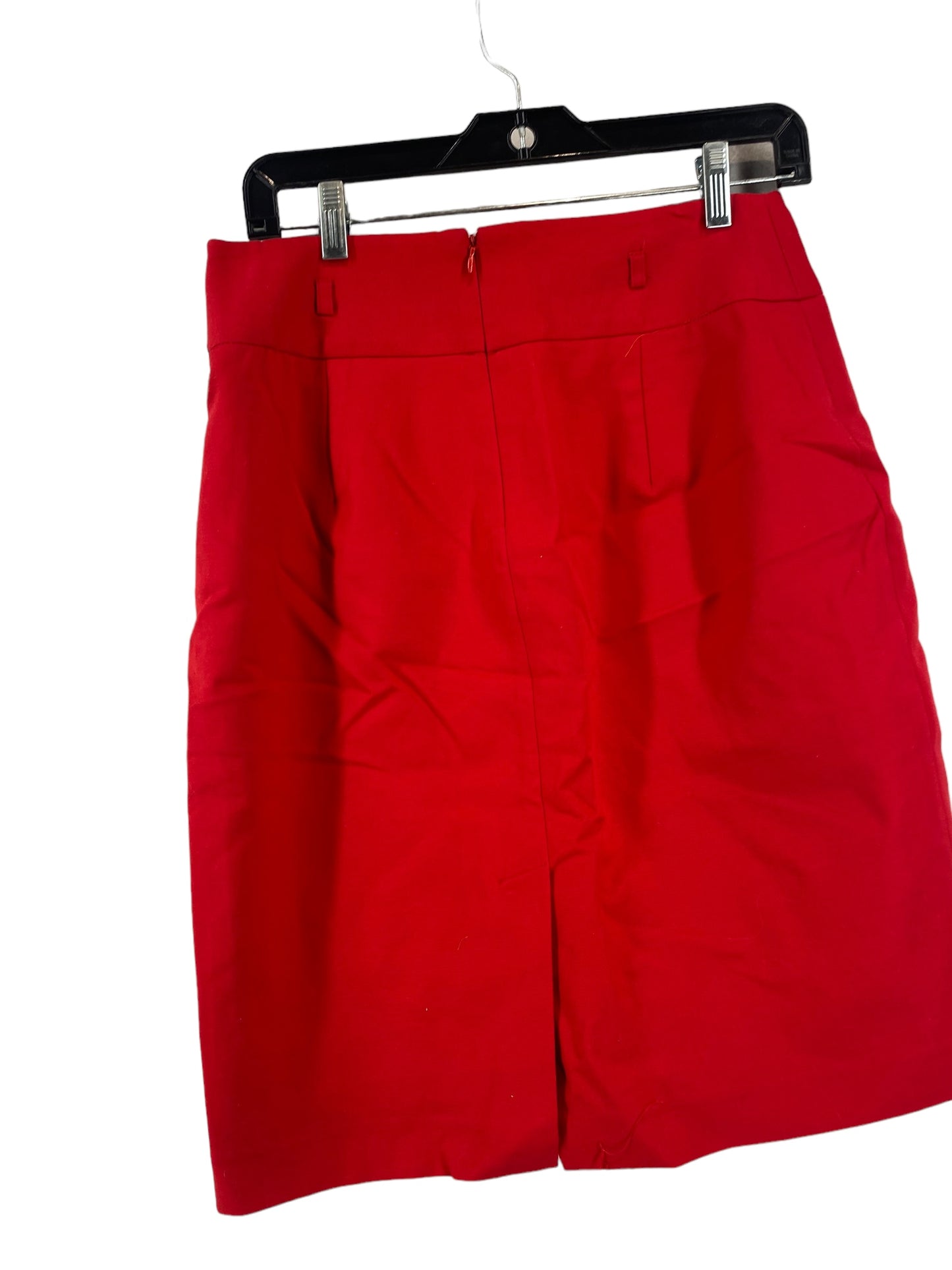 Red Skirt Midi Liz Claiborne, Size 10