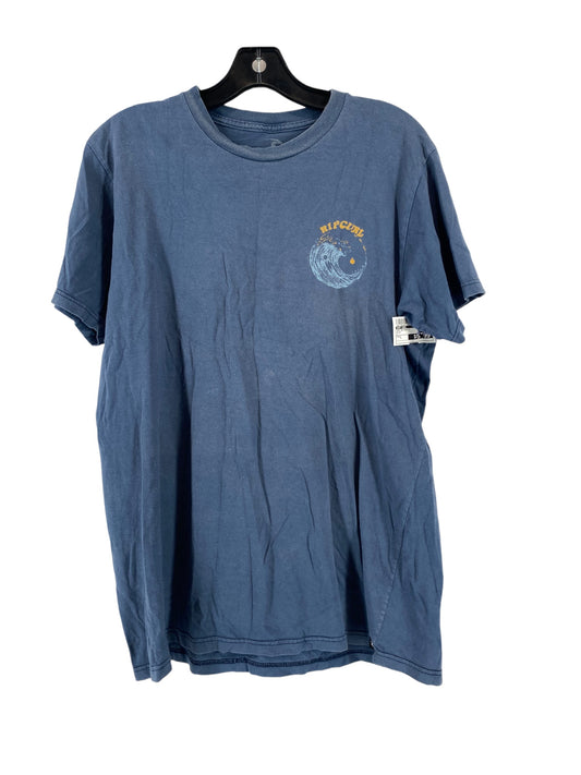 Blue Top Short Sleeve Basic Rip Curl, Size L