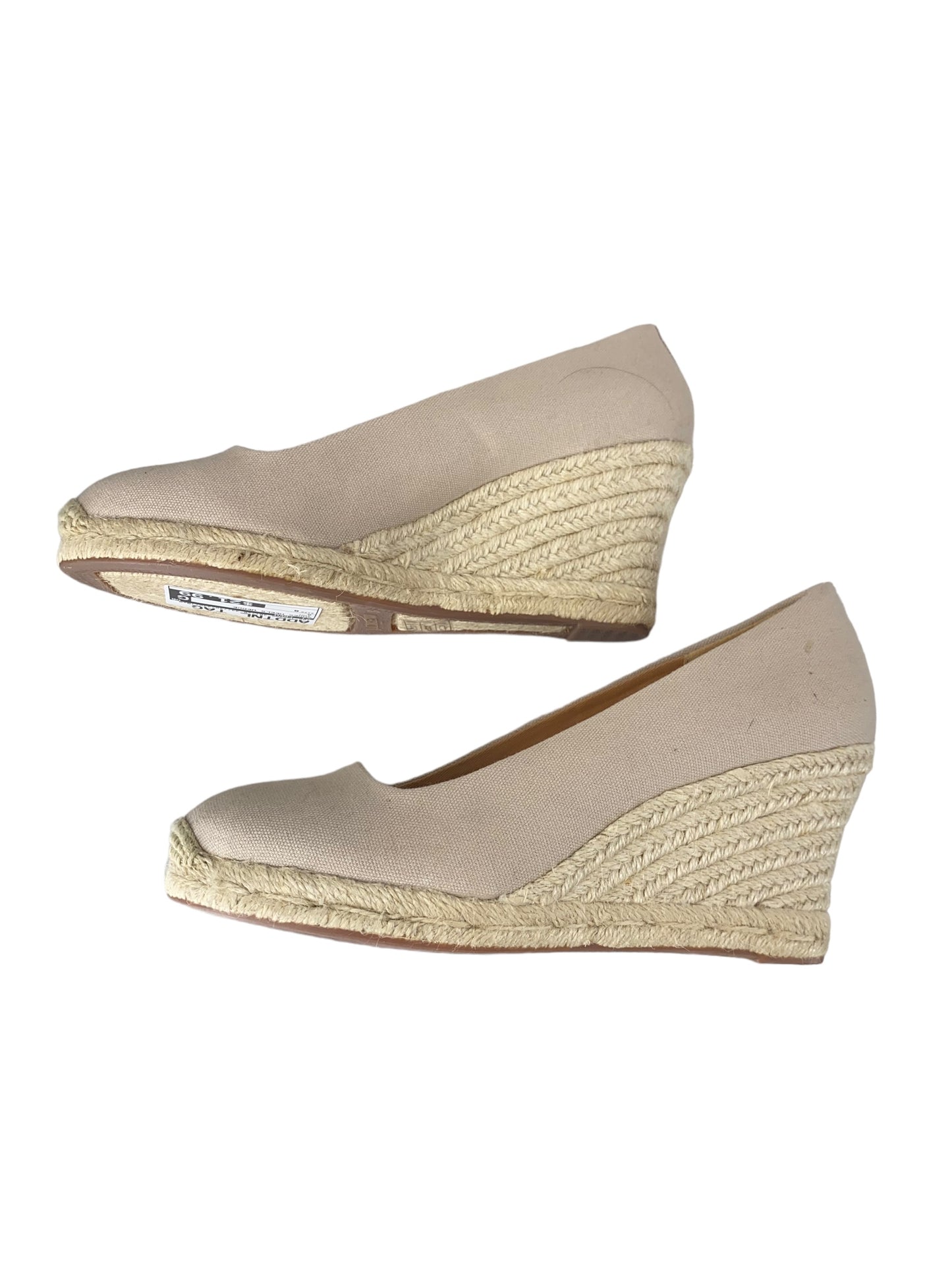 Tan Shoes Heels Wedge J. Crew, Size 8