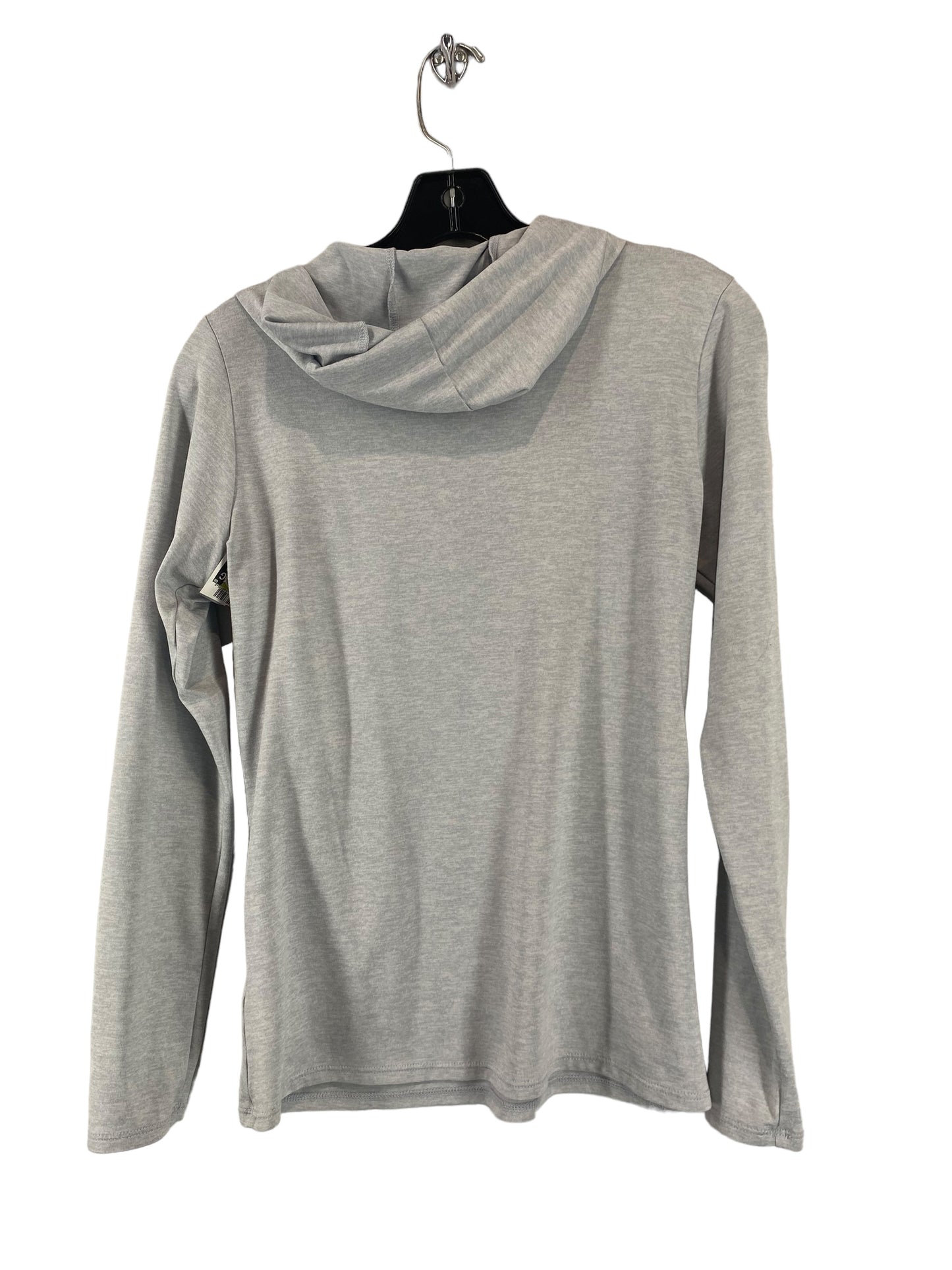 Grey Athletic Top Long Sleeve Hoodie Nike Apparel, Size S