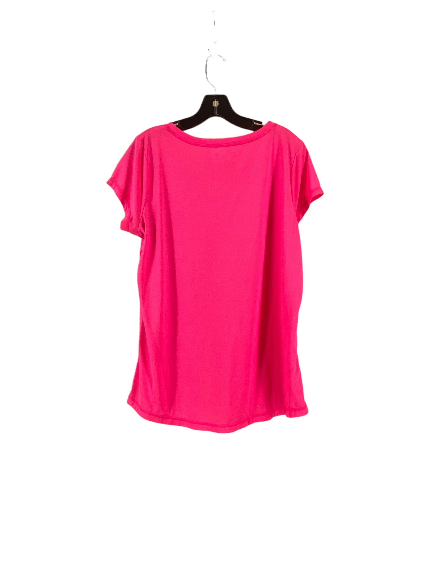 Pink Athletic Top Short Sleeve Xersion, Size Xl