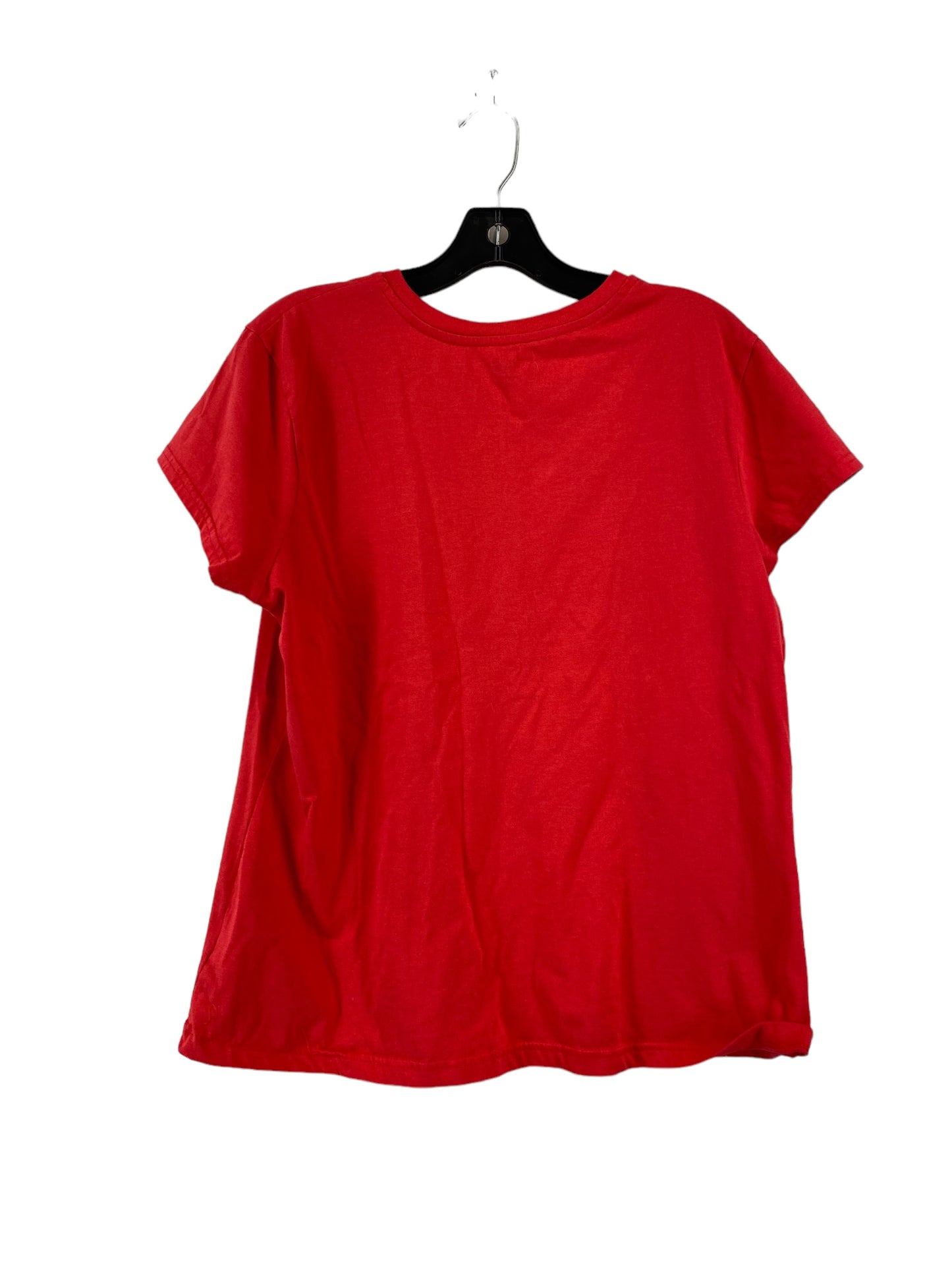 Athletic Top Short Sleeve By Danskin In Red, Size: 2x