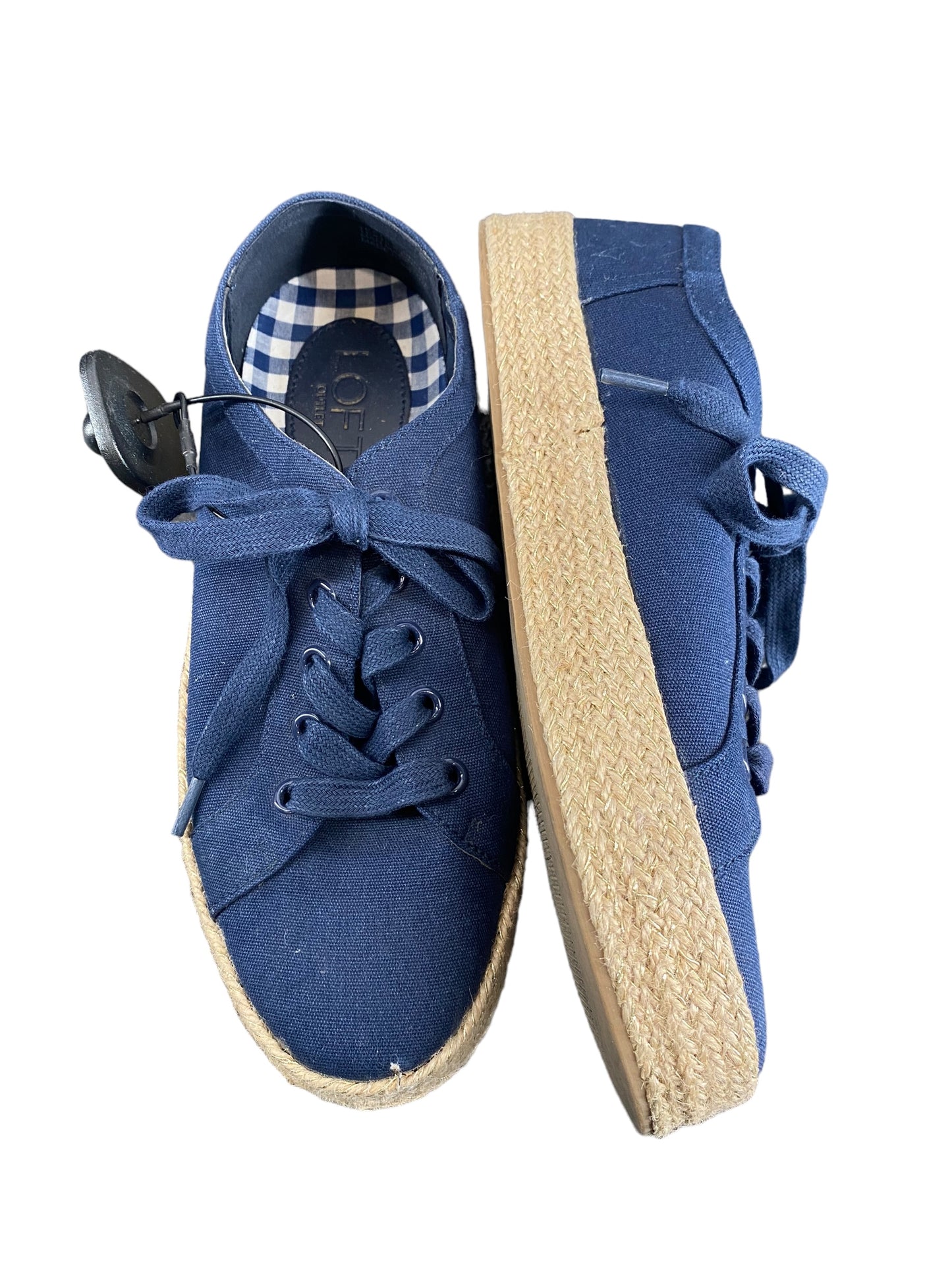 Shoes Sneakers By Loft In Navy, Size: 6