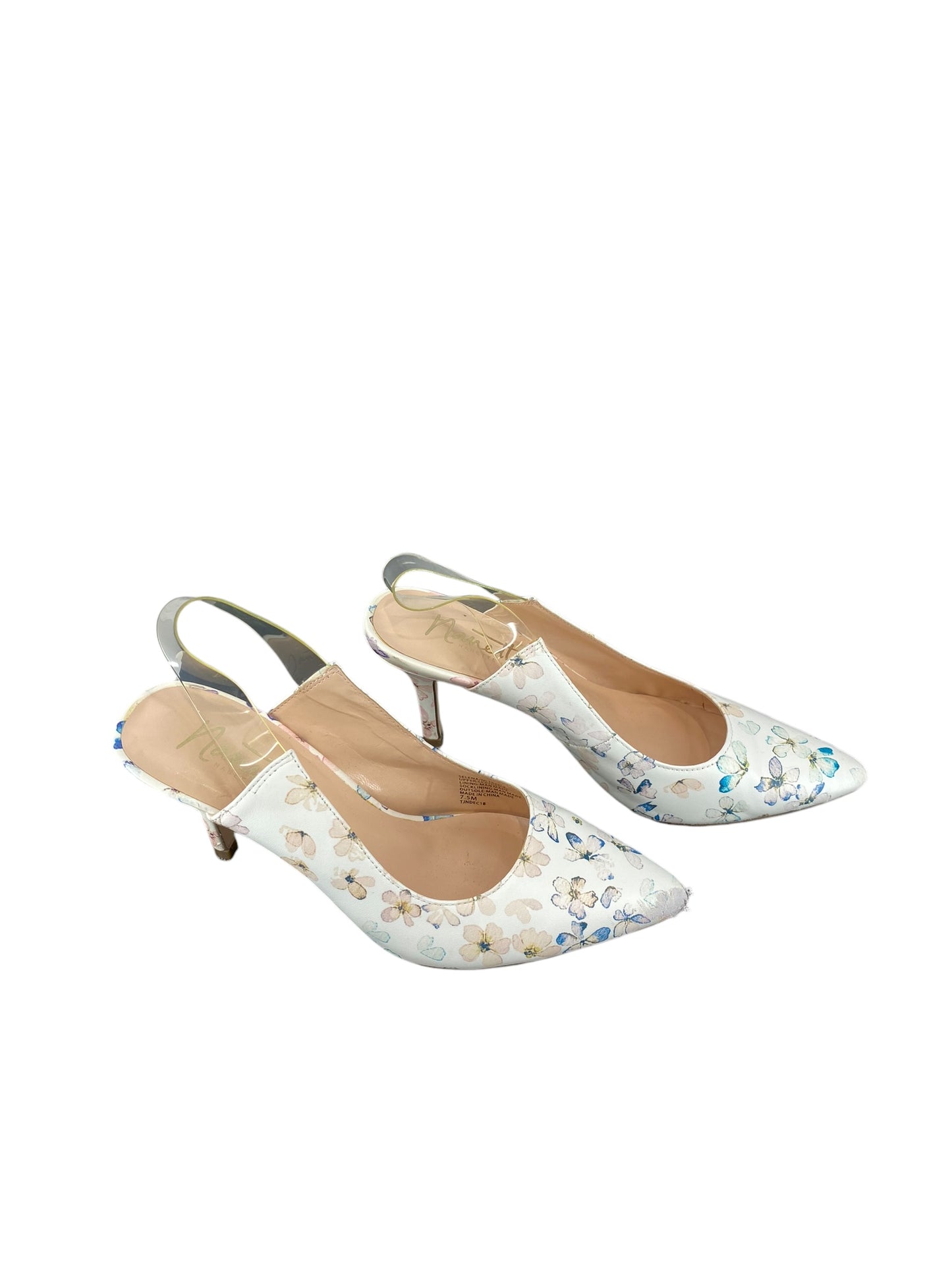 Shoes Heels Kitten By Nanette By Nanette Lepore In Floral Print, Size: 7.5