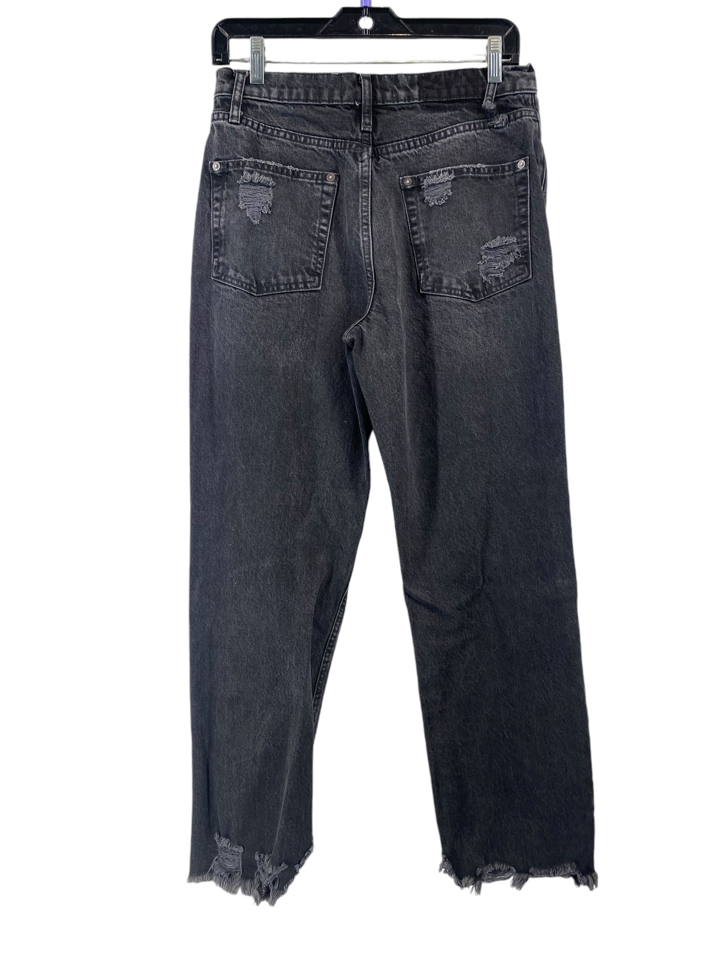 Jeans Straight By We The Free In Black Denim, Size: 28