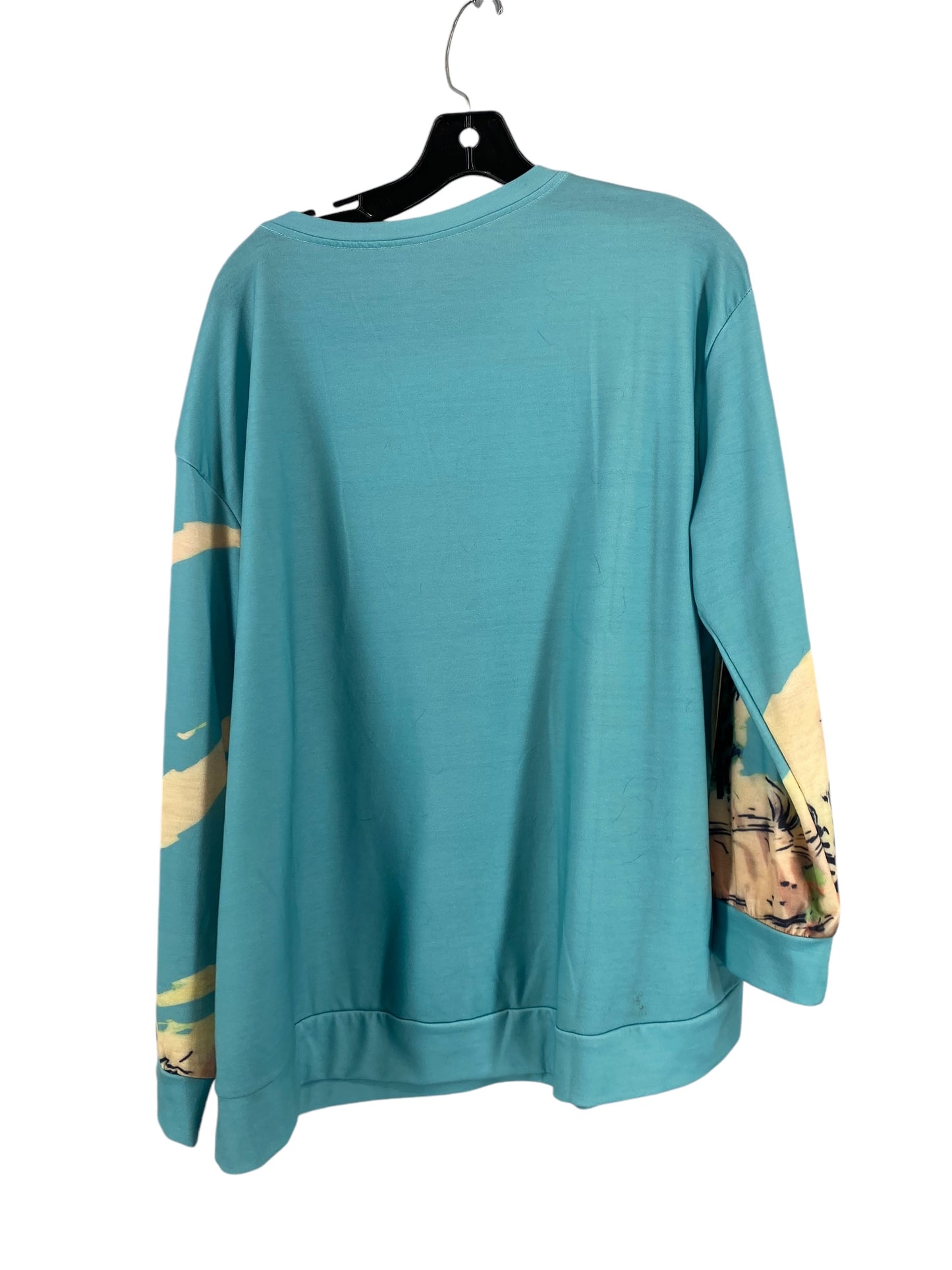 Top Long Sleeve By Clothes Mentor In Teal, Size: L